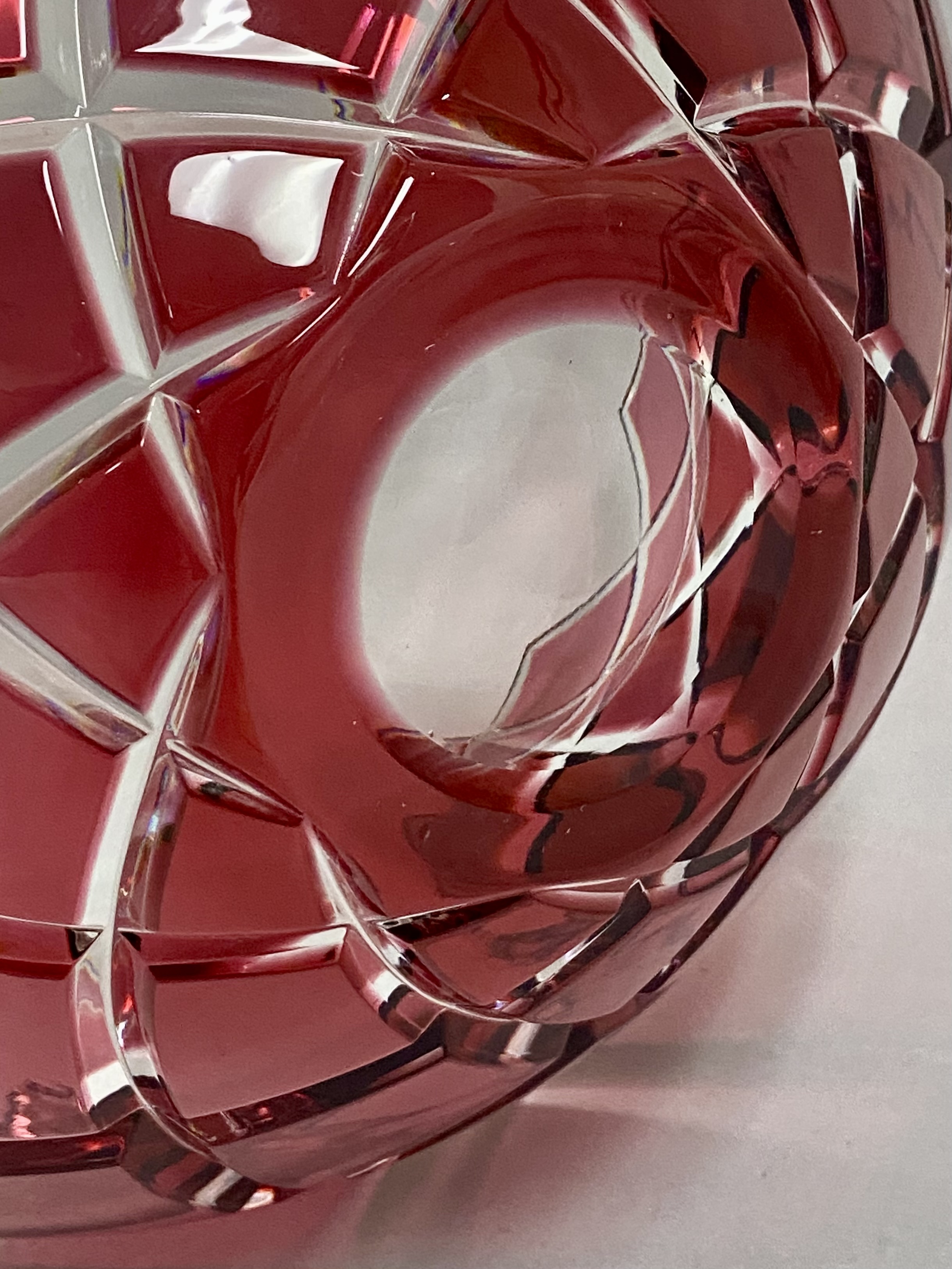 Crescendo Pattern Mikasa Crystal Centerpiece Bowl