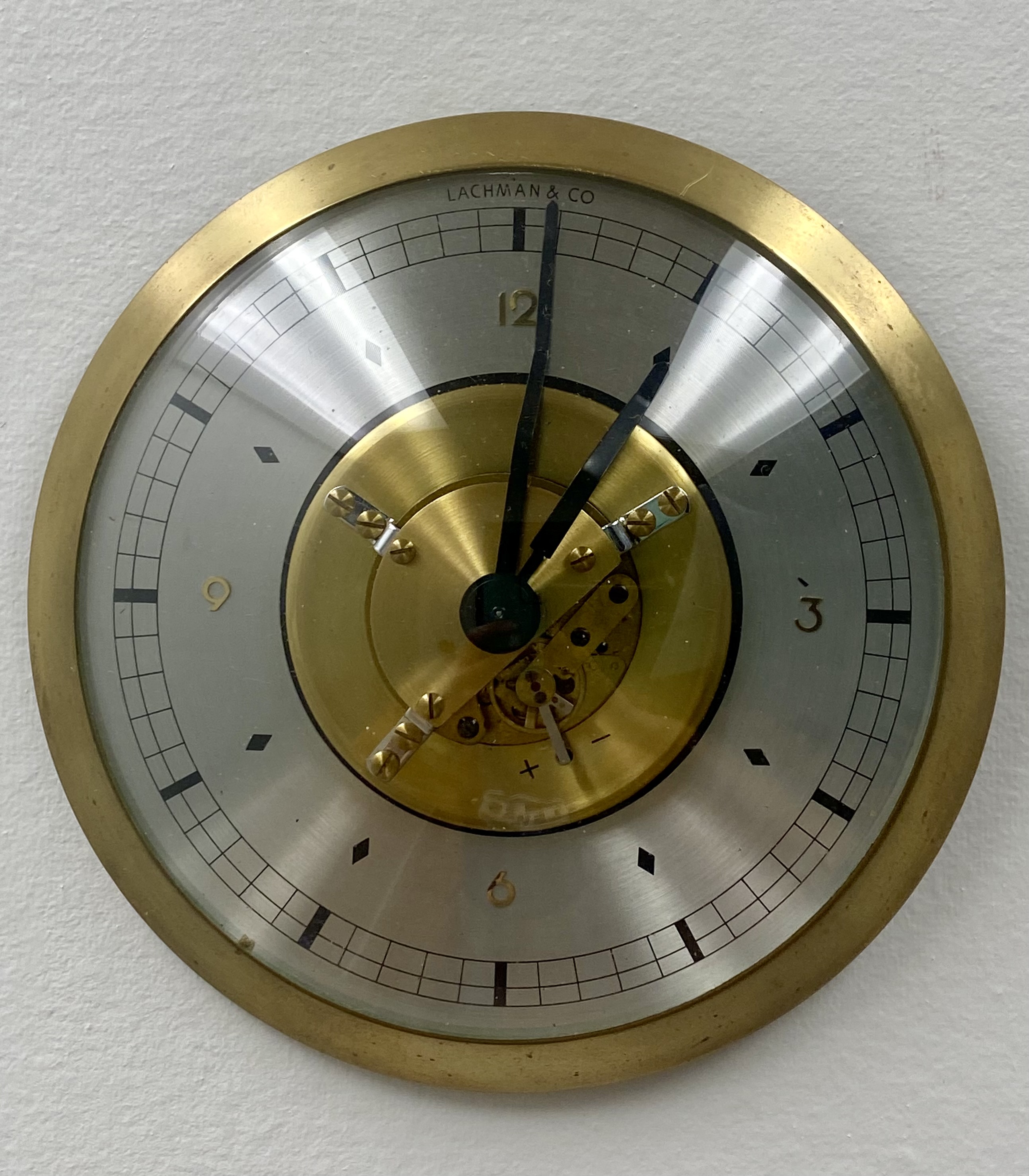 Mid Century German Lachman & Co Mechanical Clock