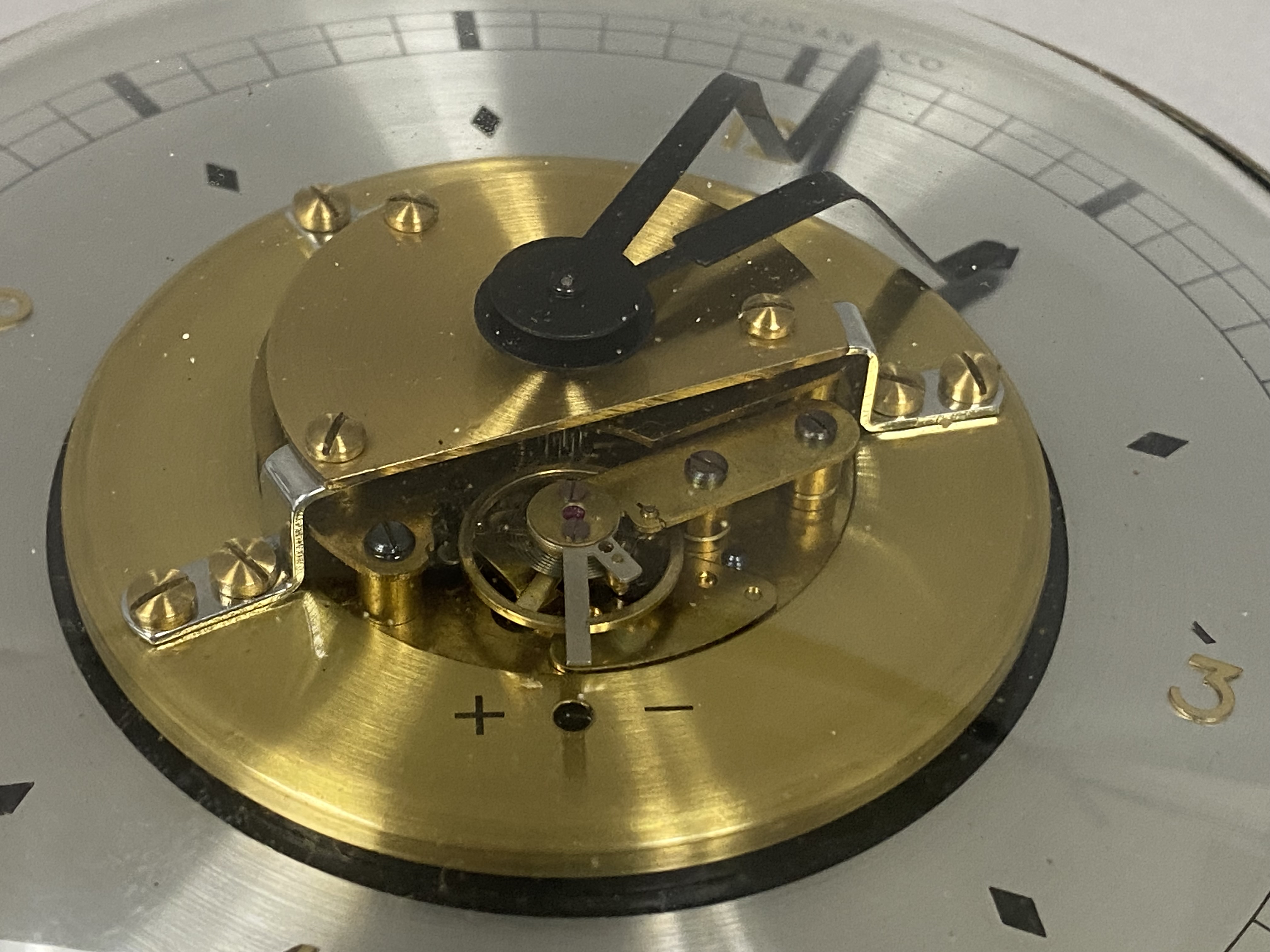 Mid Century German Lachman & Co Mechanical Clock