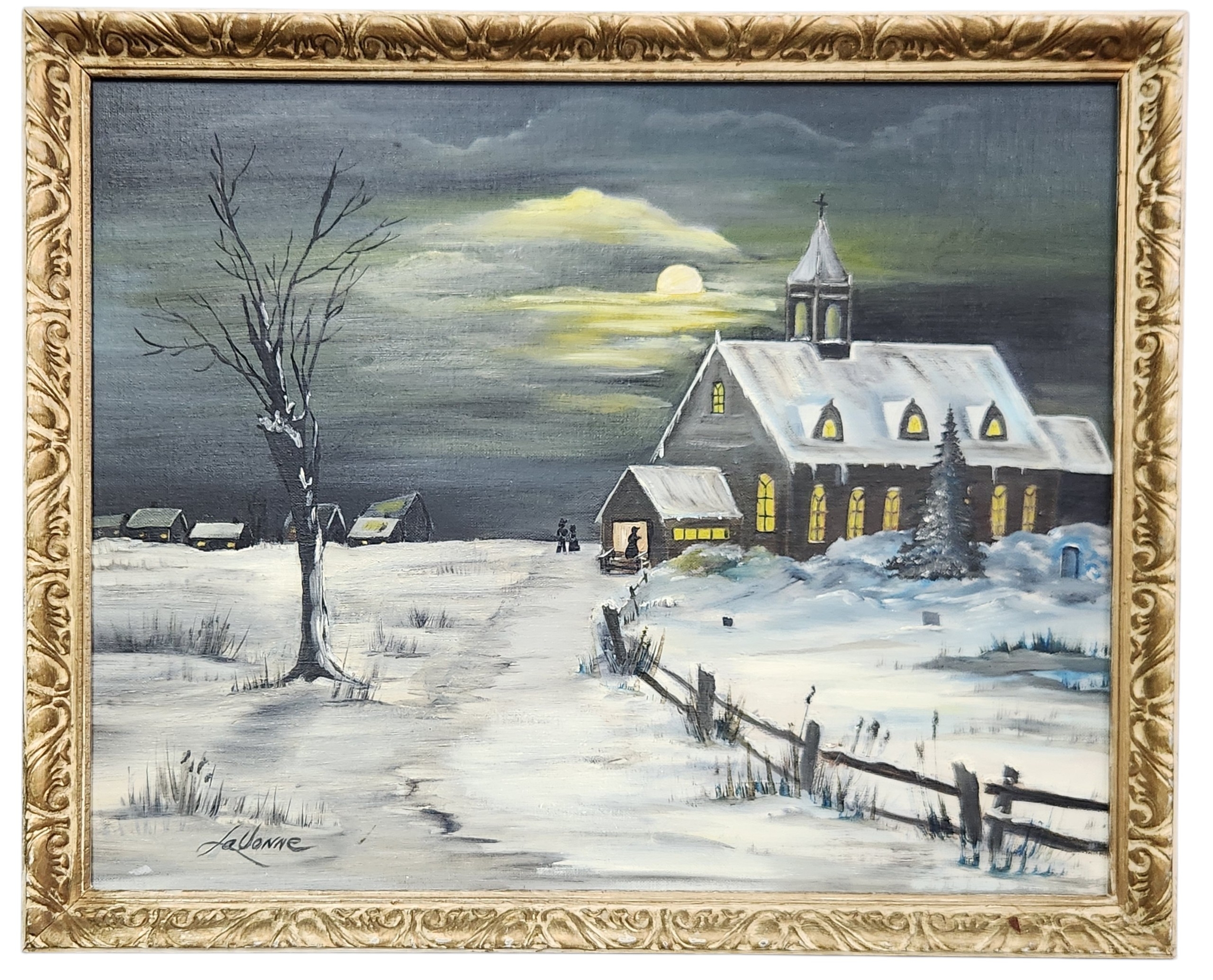 LaVonne McFate Amish Church Painting