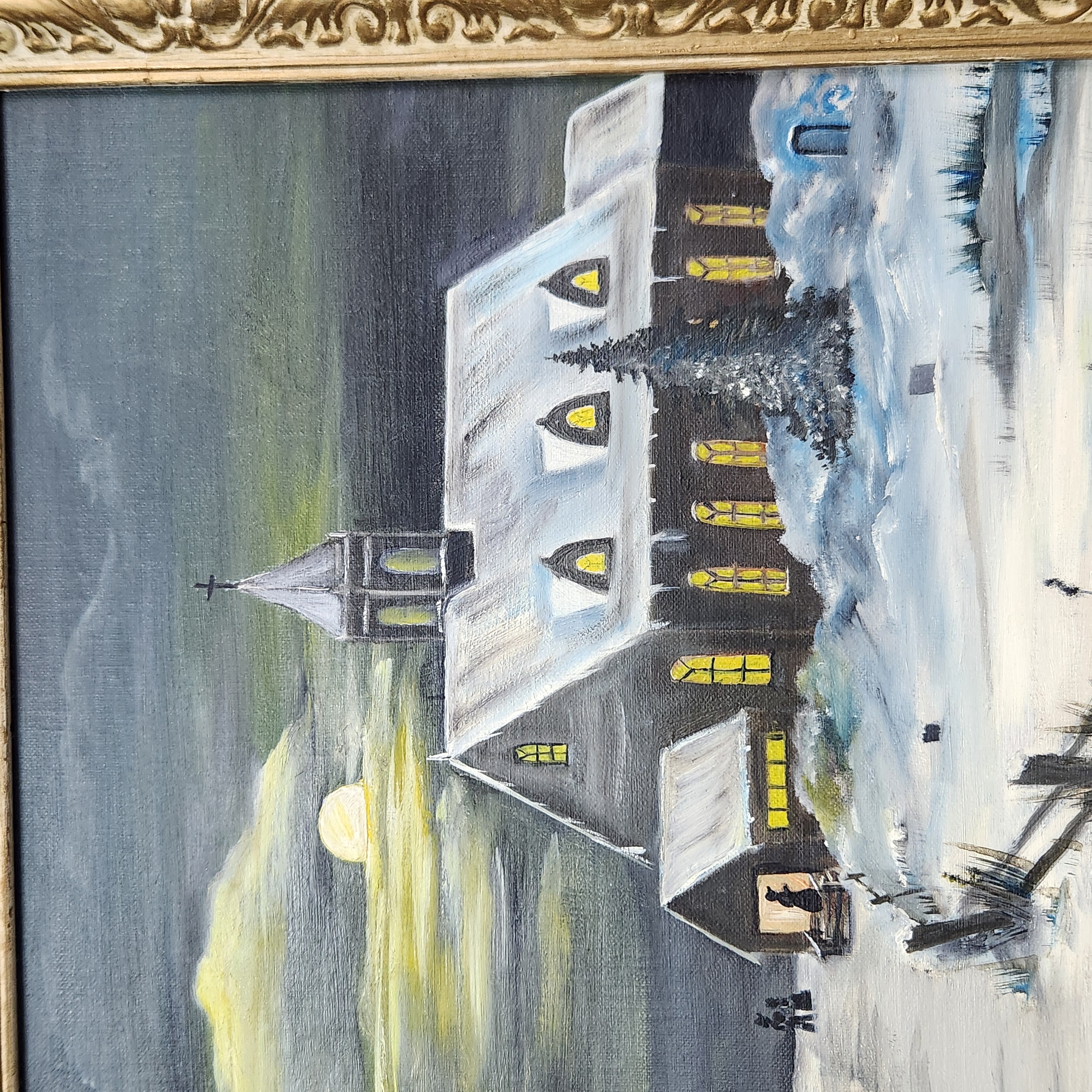 LaVonne McFate Amish Church Painting