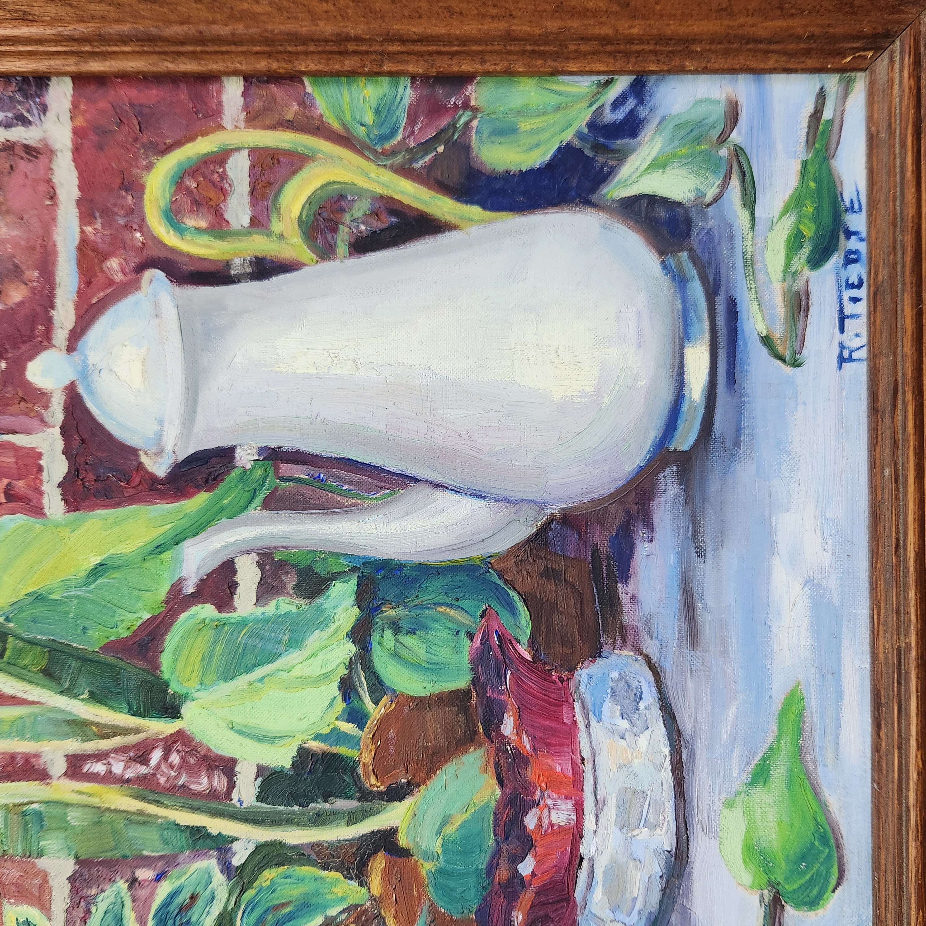 R. Tiedte Still Life Oil on Canvas