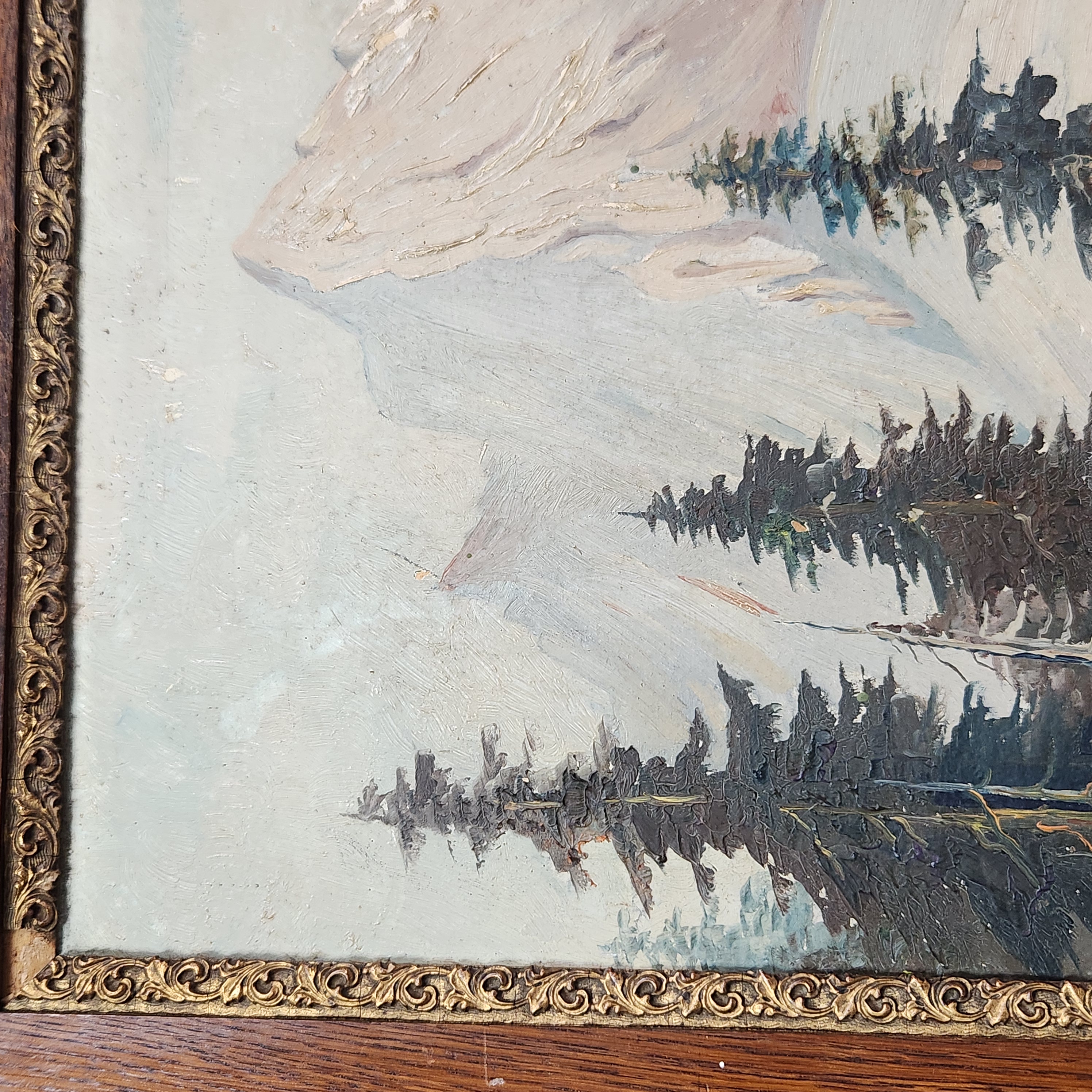 Impressionist Style Alpine Landscape