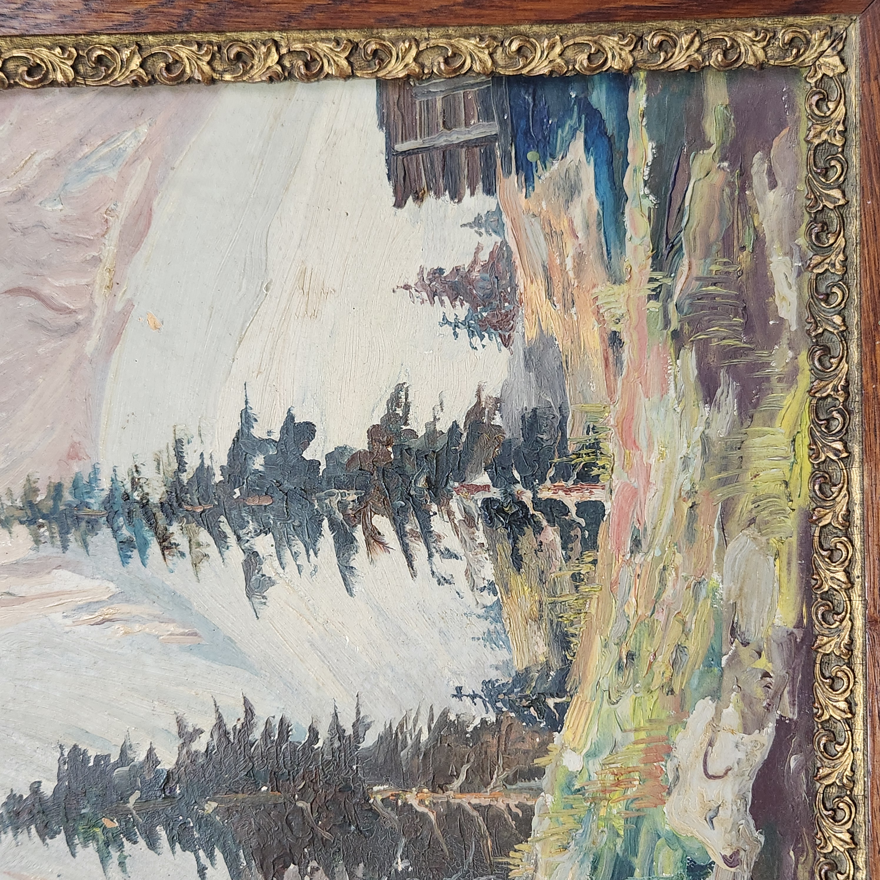 Impressionist Style Alpine Landscape