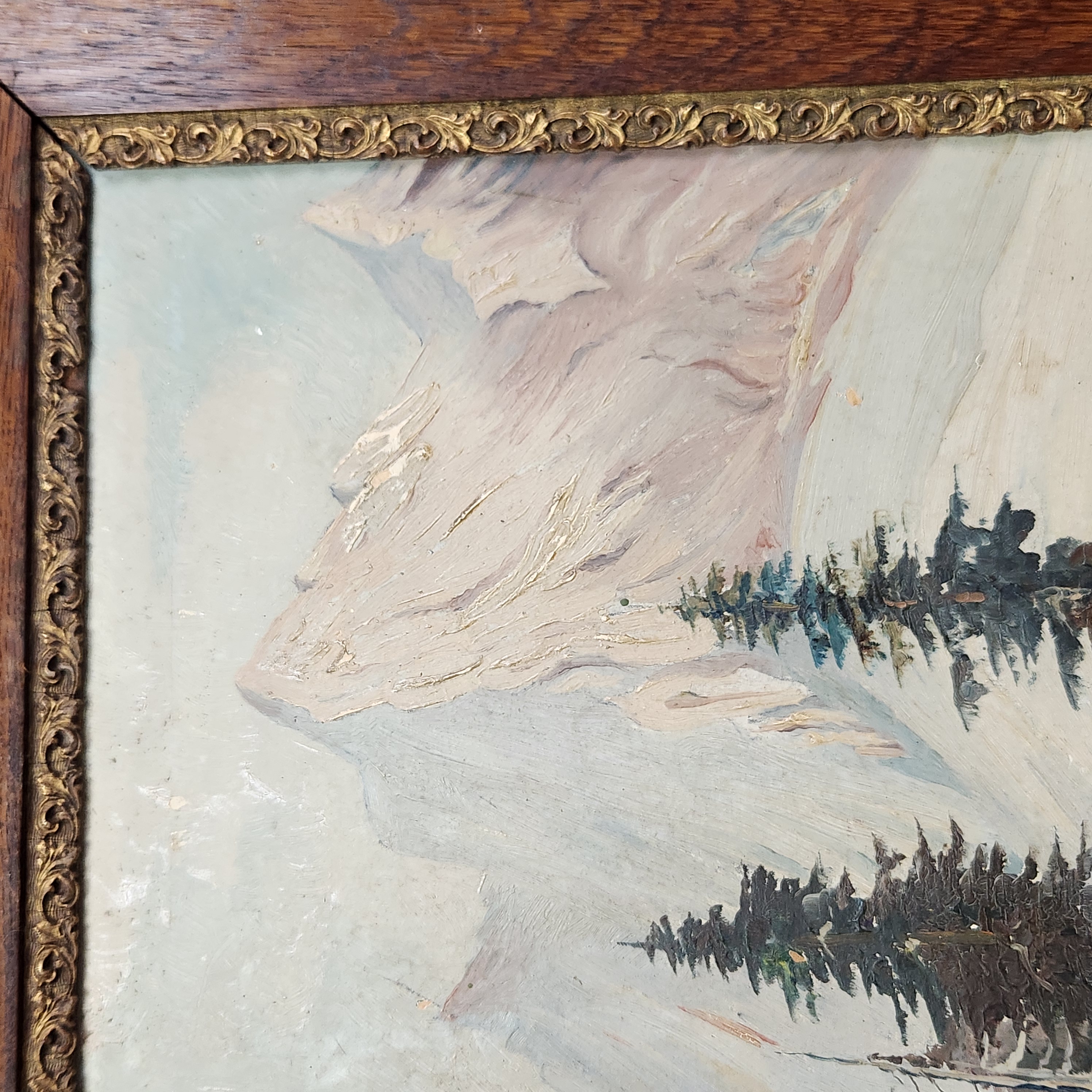 Impressionist Style Alpine Landscape