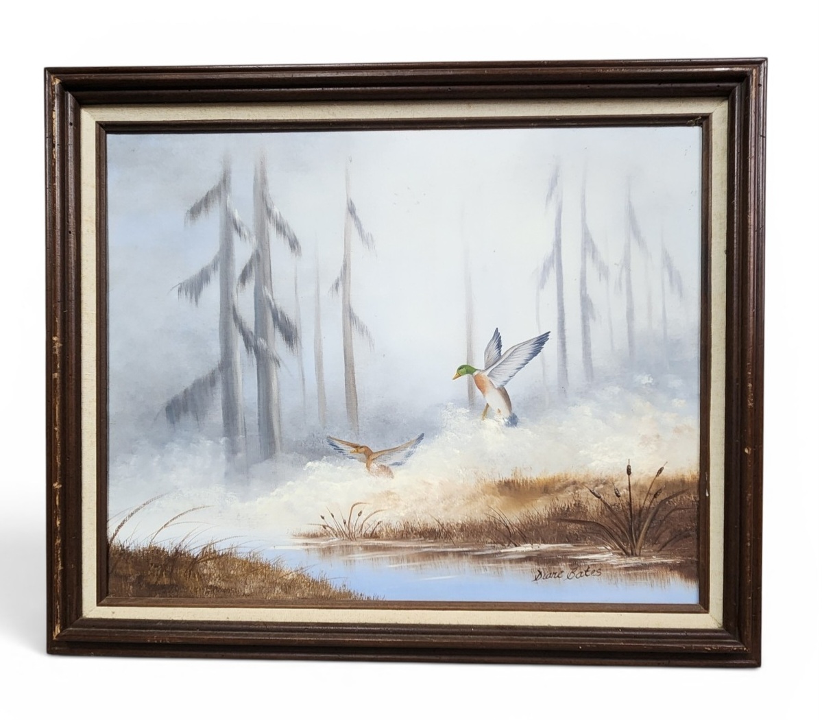 Diane Bates Oil on Canvas Mallards