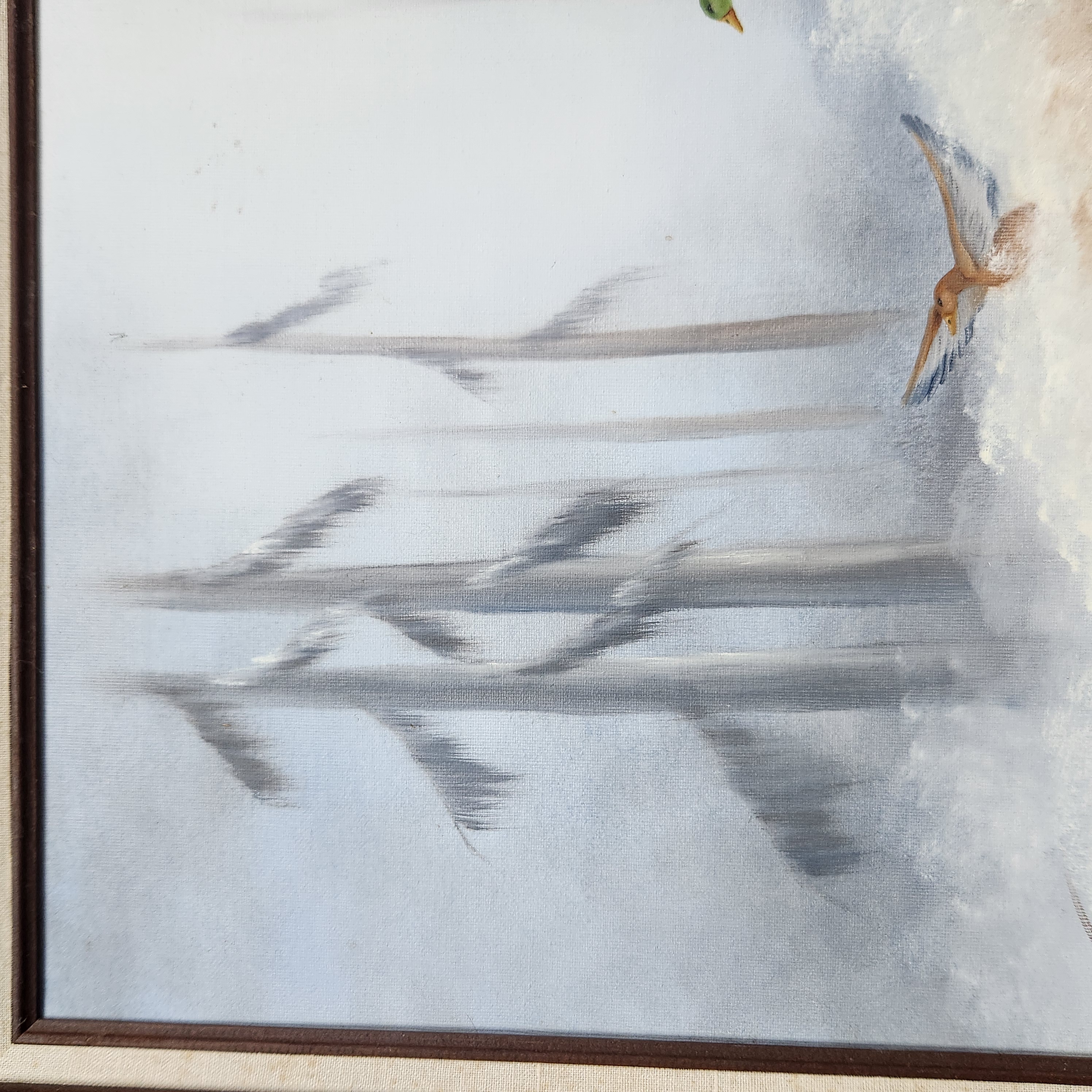 Diane Bates Oil on Canvas Mallards