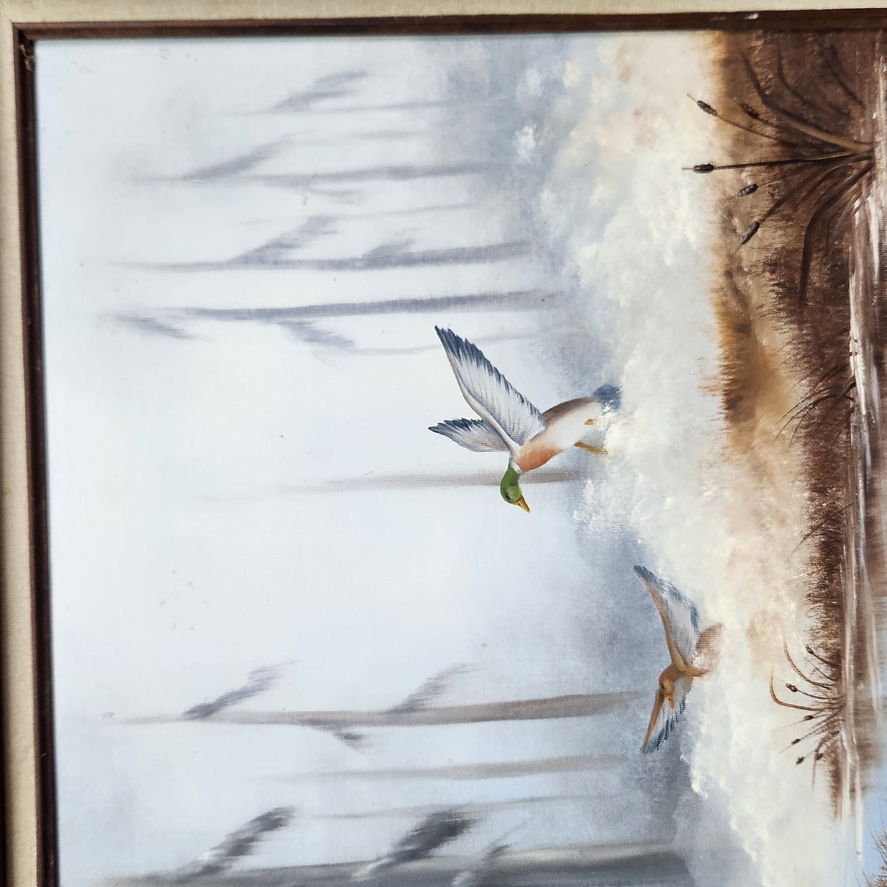 Diane Bates Oil on Canvas Mallards