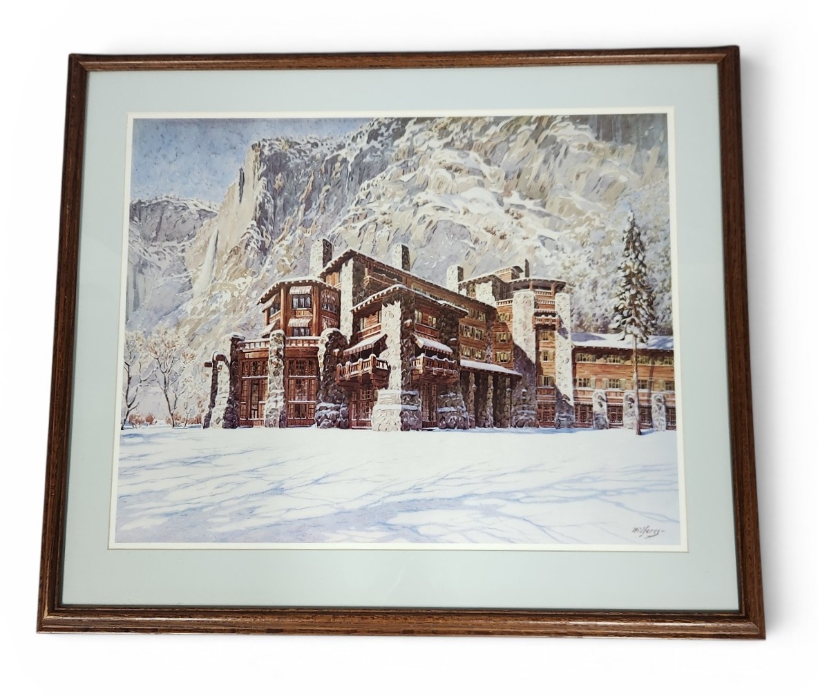Gunnar Widforss Ahwahnee Hotel Print