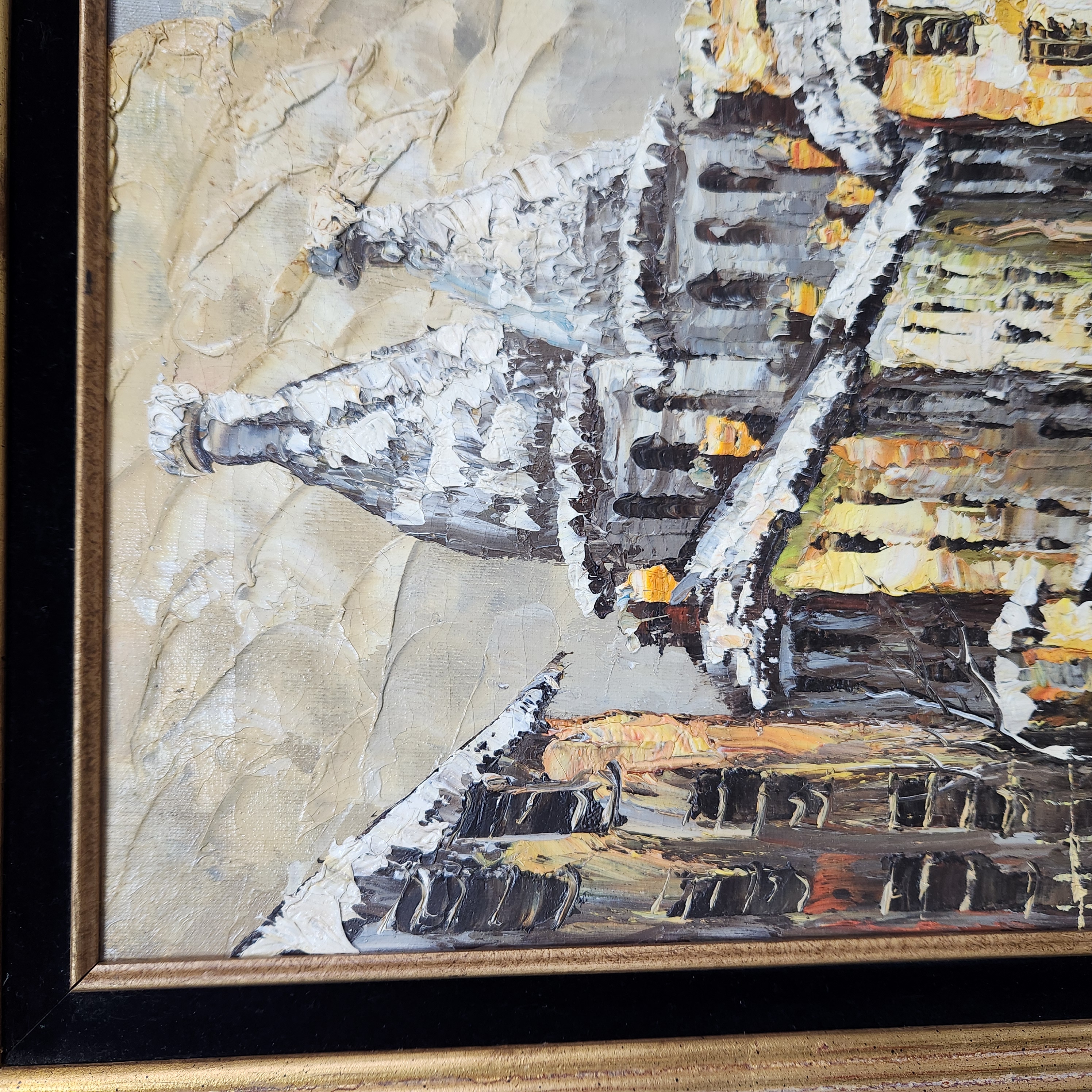 Kressley Snow Scene Oil Painting