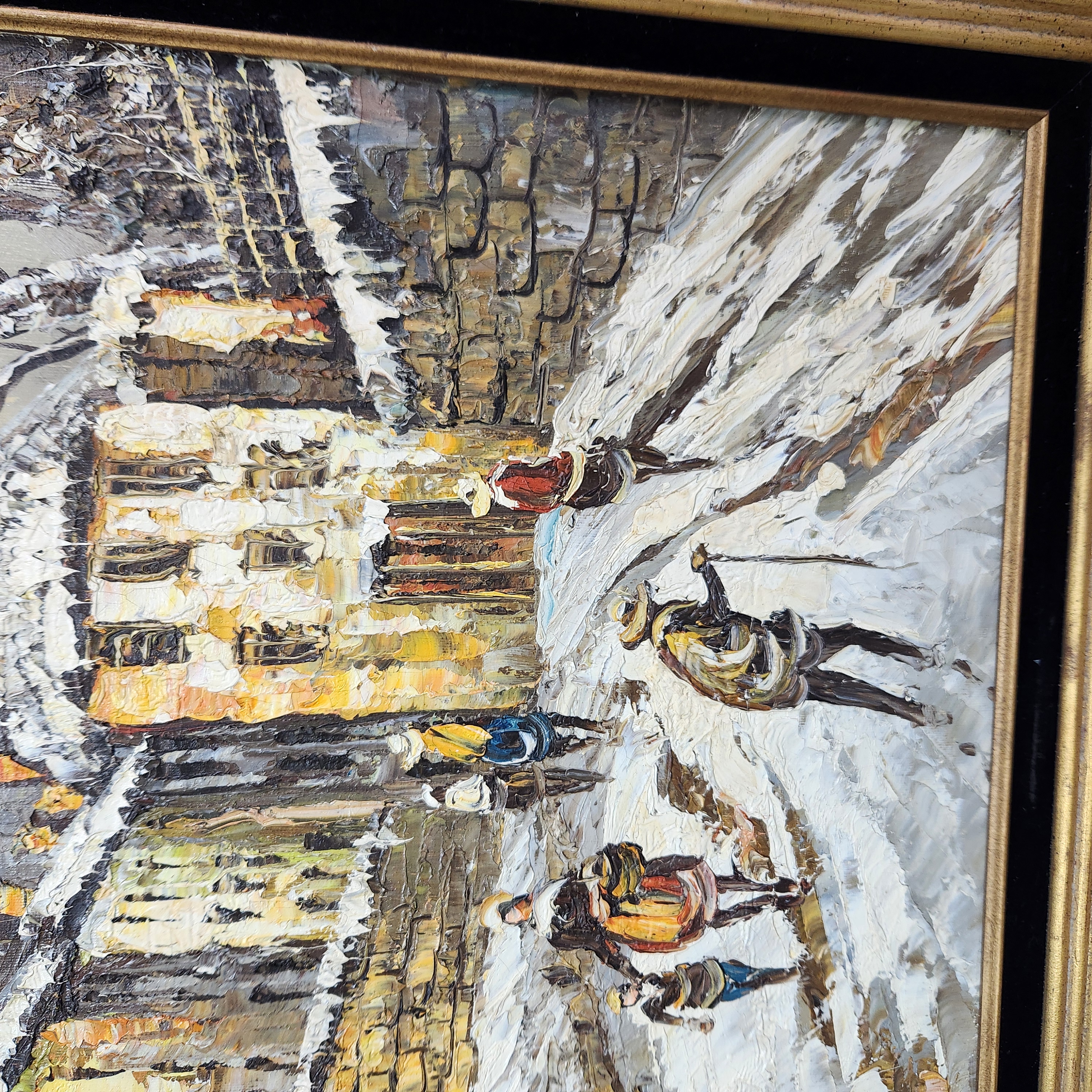 Kressley Snow Scene Oil Painting