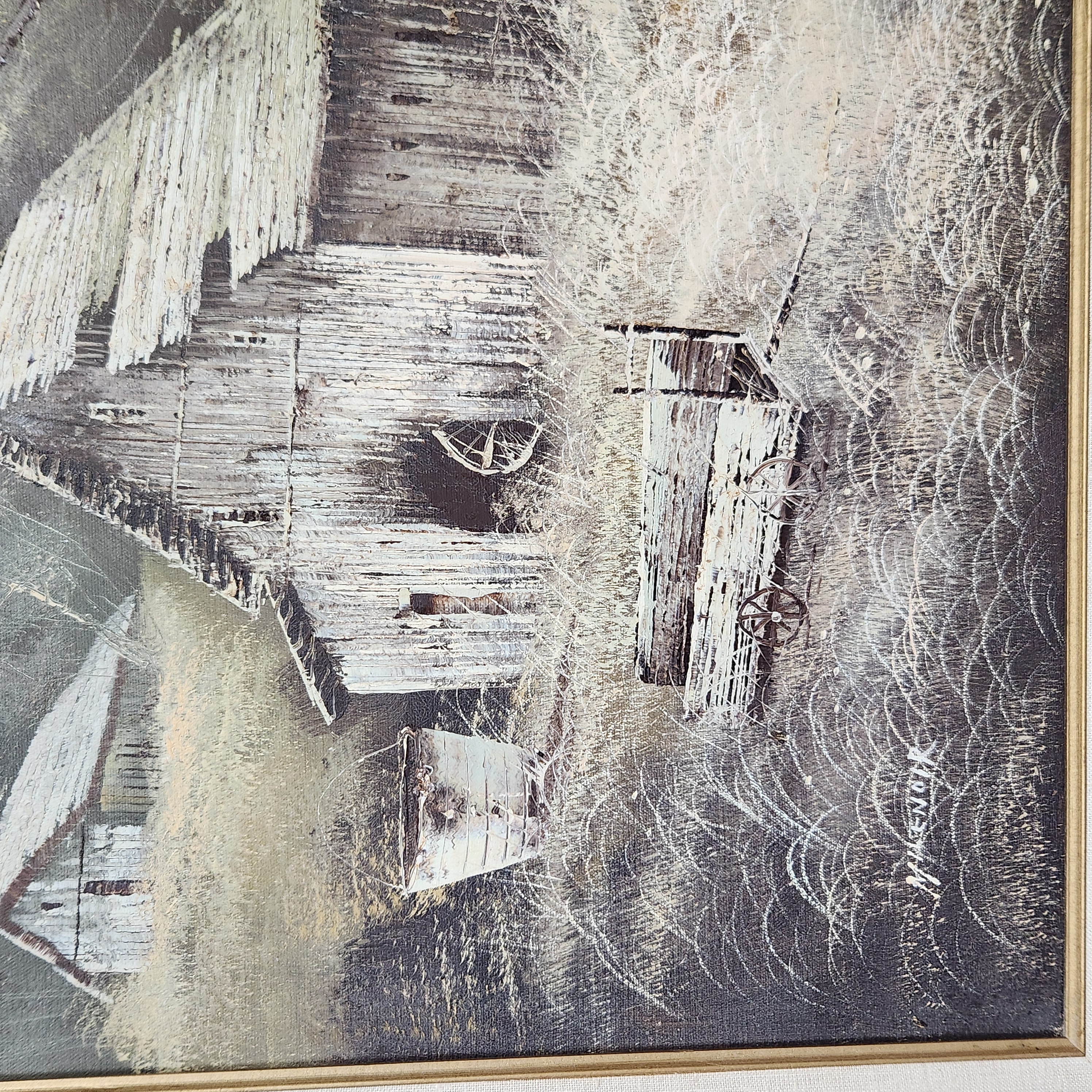 Signed Oil on Canvas Landscape
