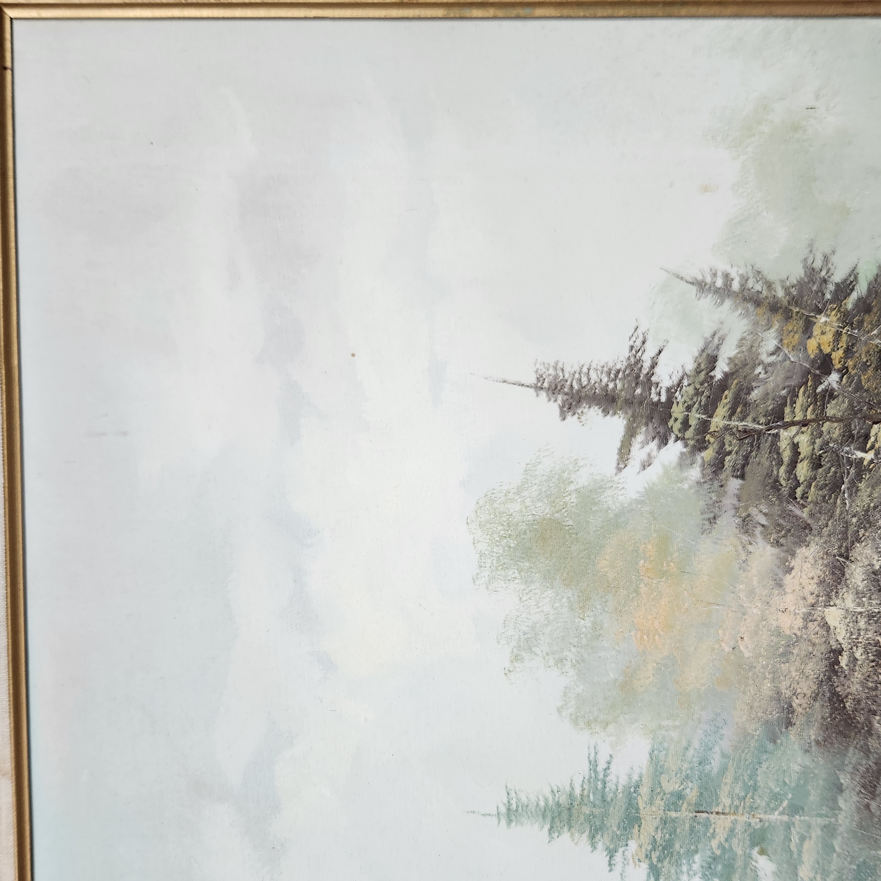Signed Oil on Canvas Landscape
