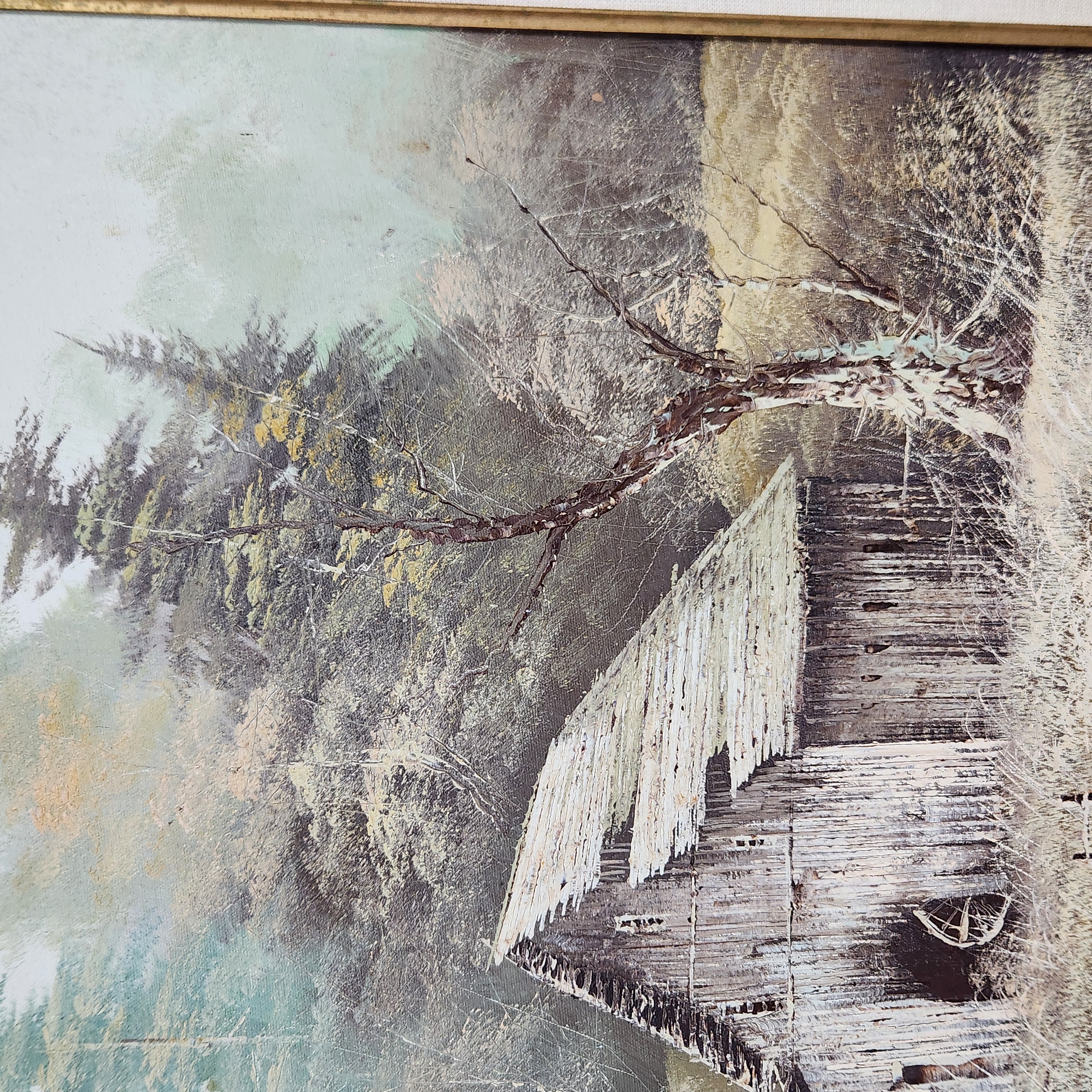 Signed Oil on Canvas Landscape