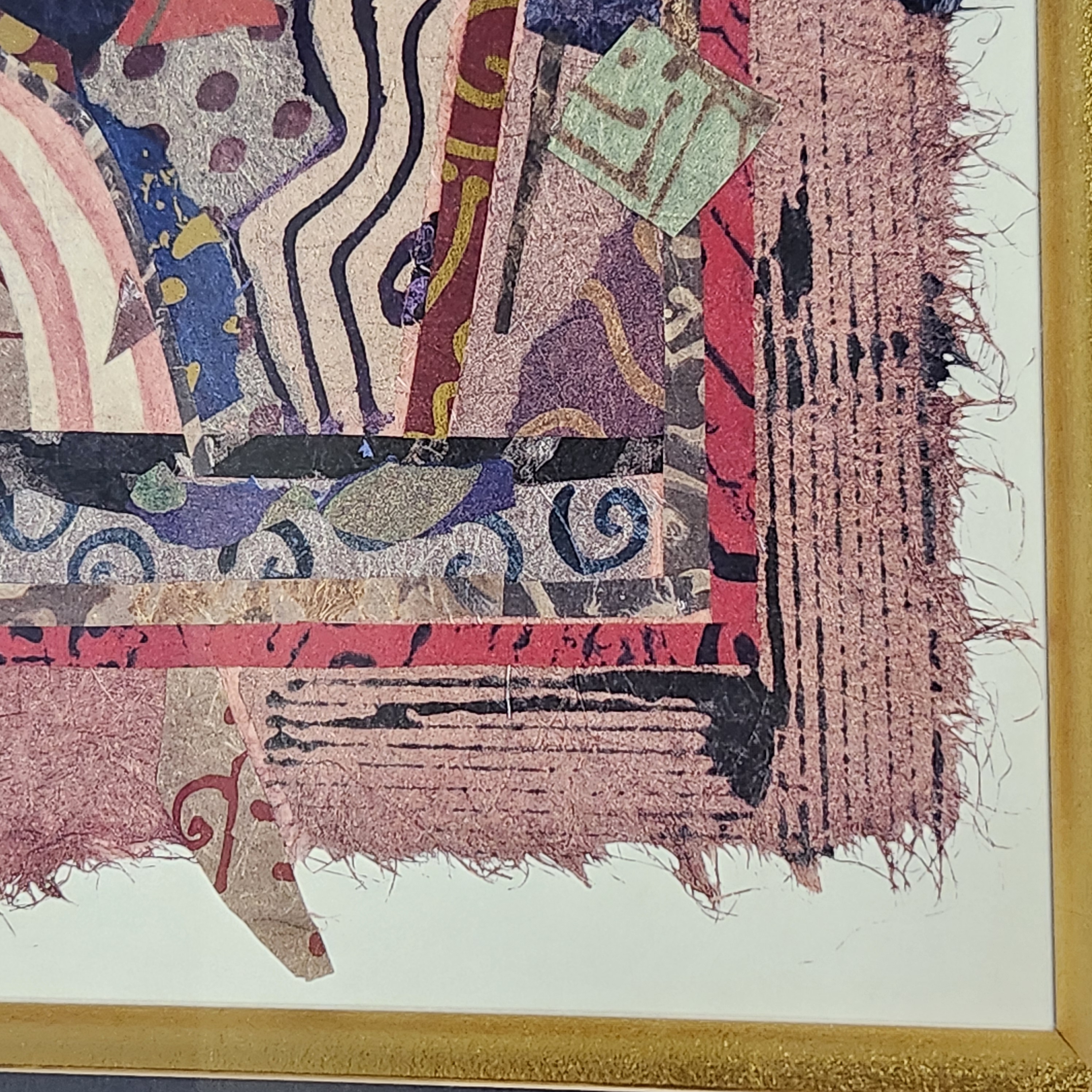 Diane Van Hall Abstract Lithograph