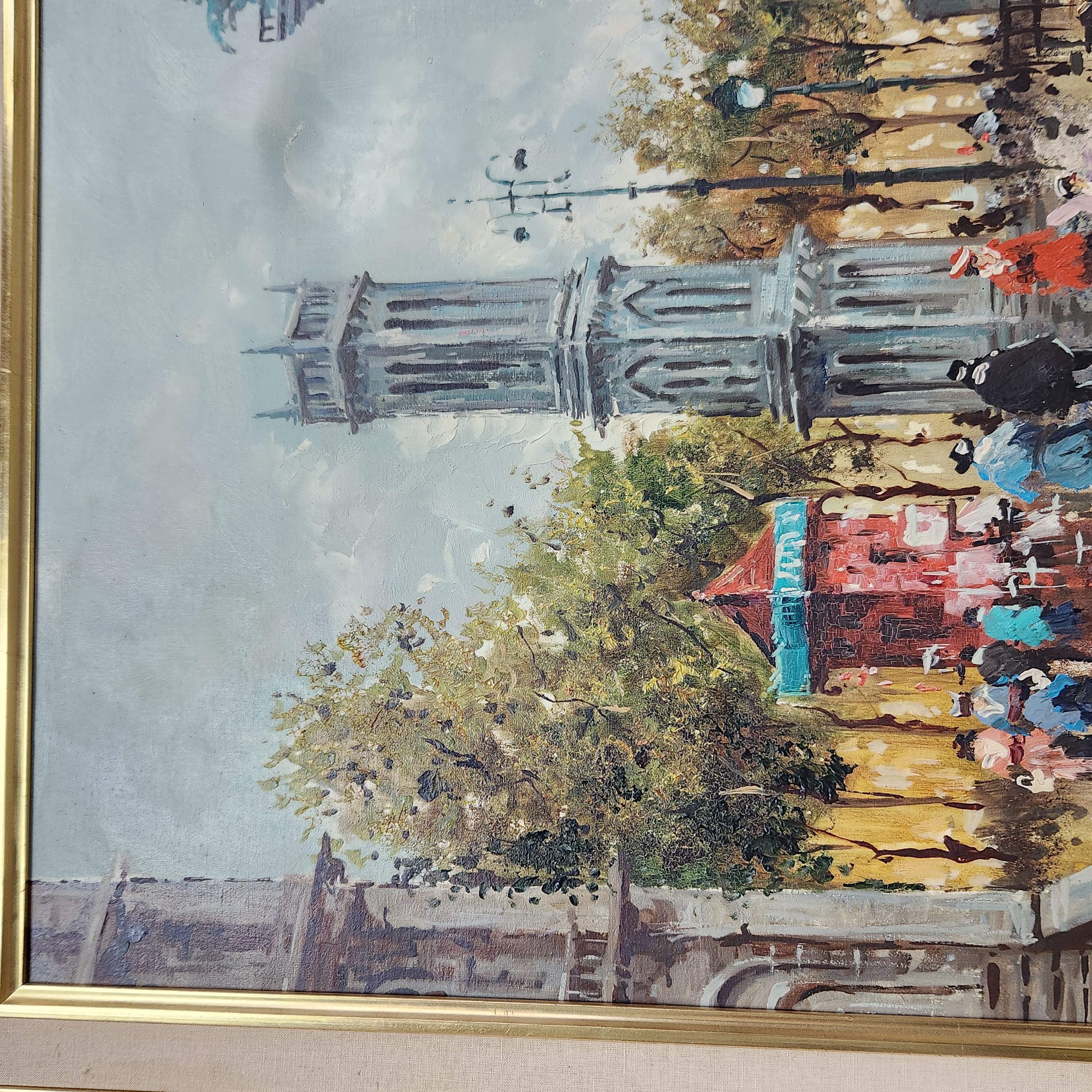 G. De Vitte Parisian Street Oil on Canvas