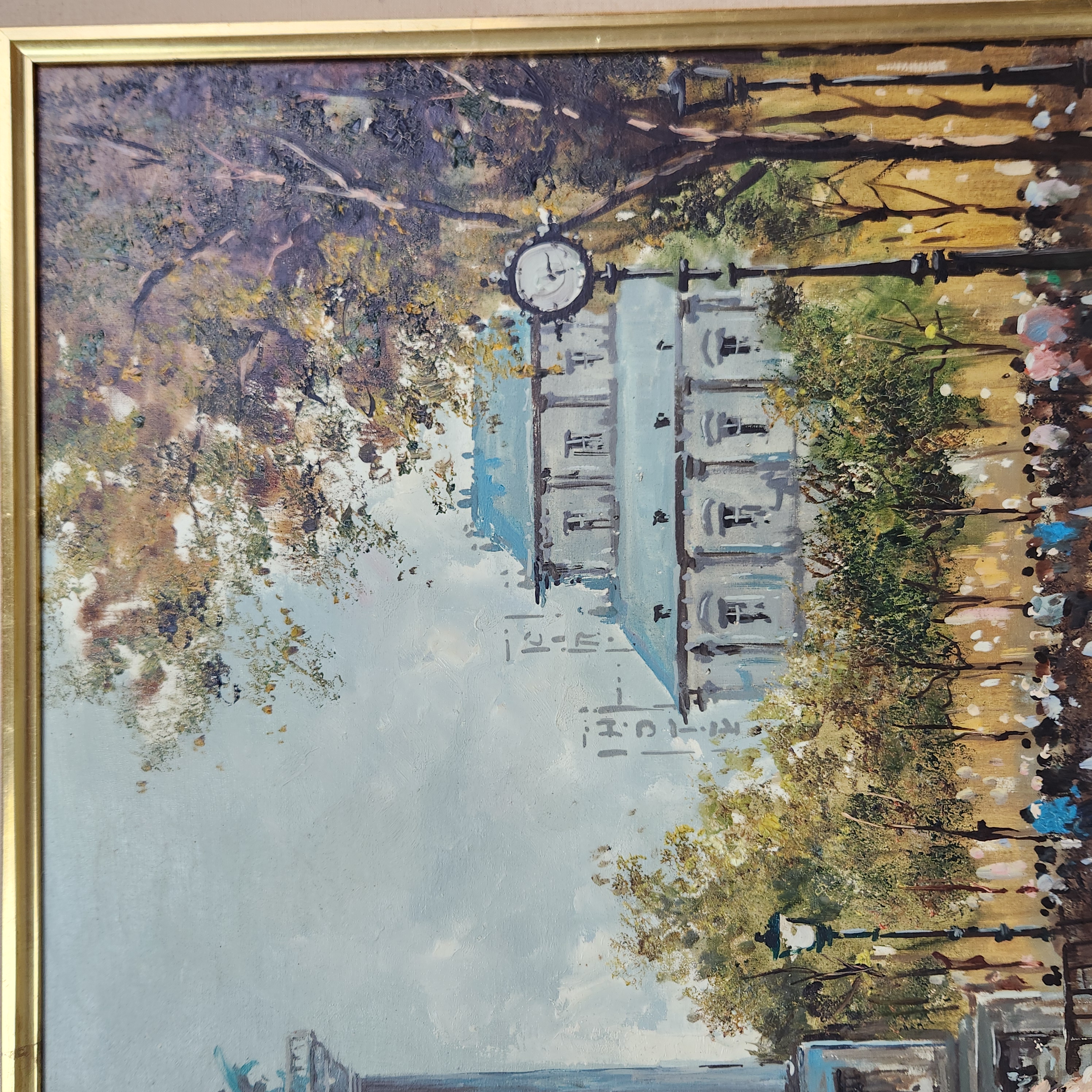 G. De Vitte Parisian Street Oil on Canvas