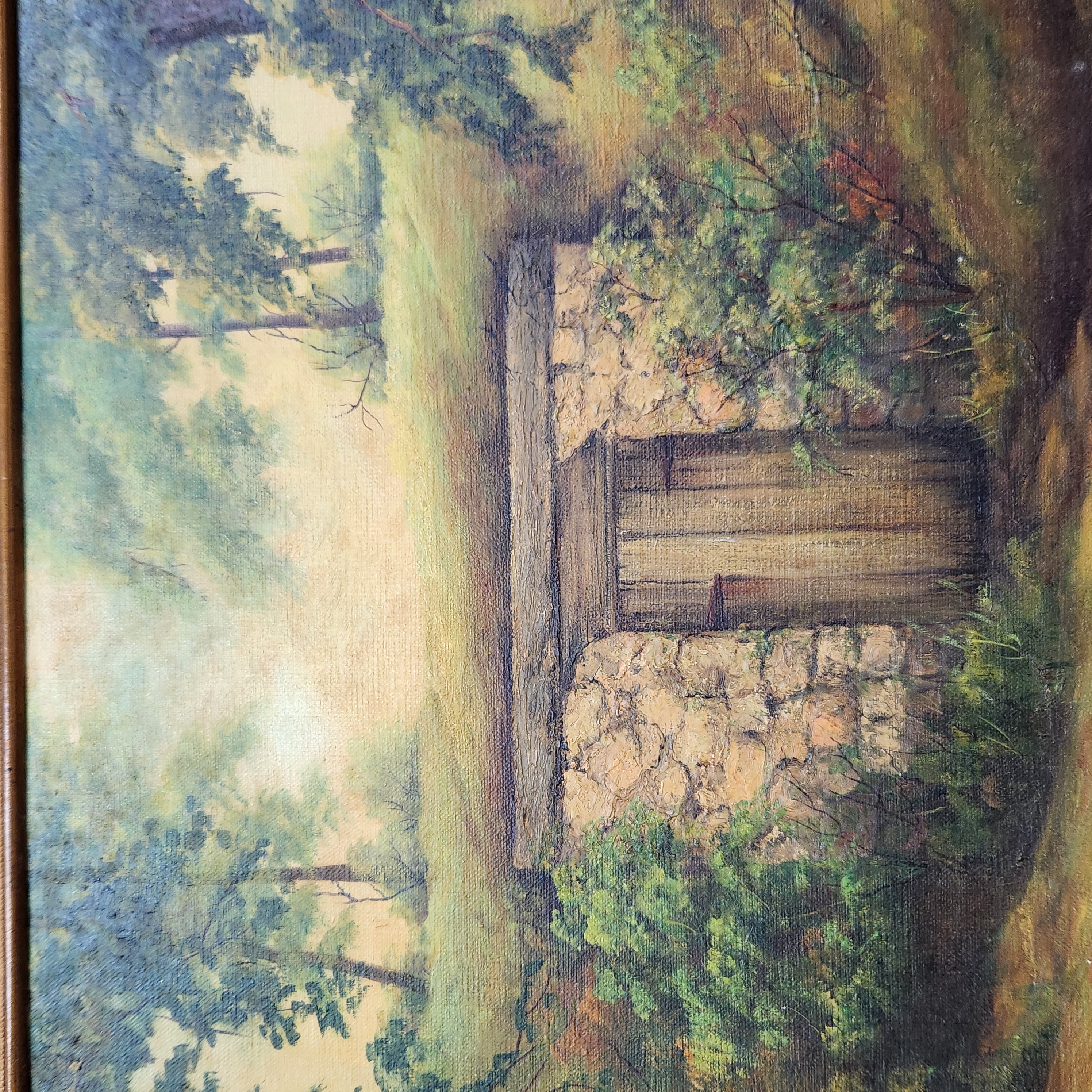 20th Century Oil on Canvas Landscape