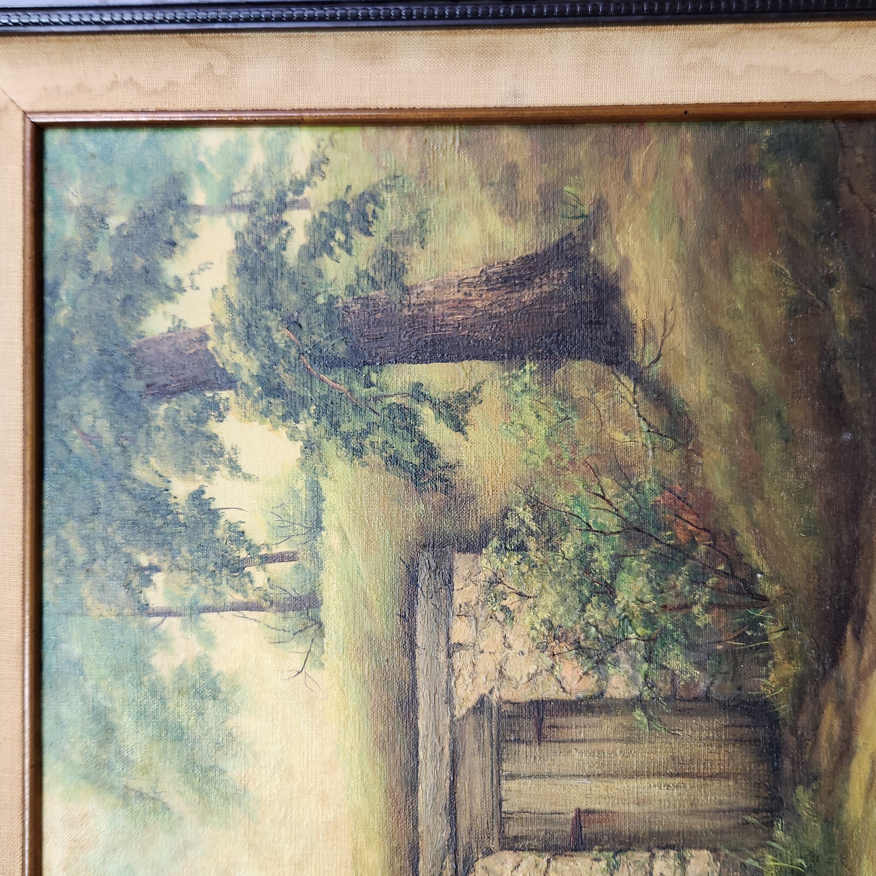 20th Century Oil on Canvas Landscape