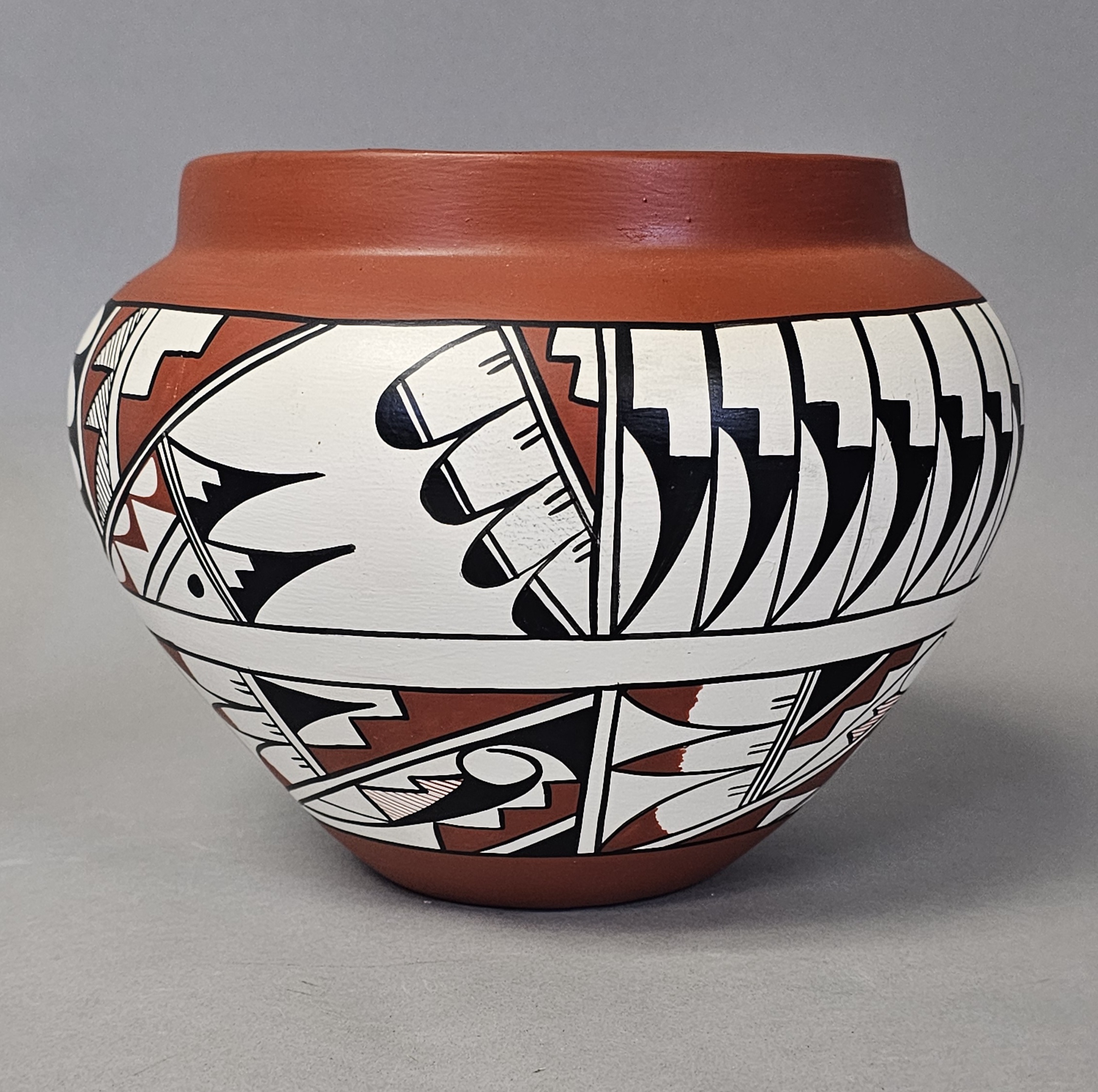 Jemez Pueblo Polychrome Pottery Jar