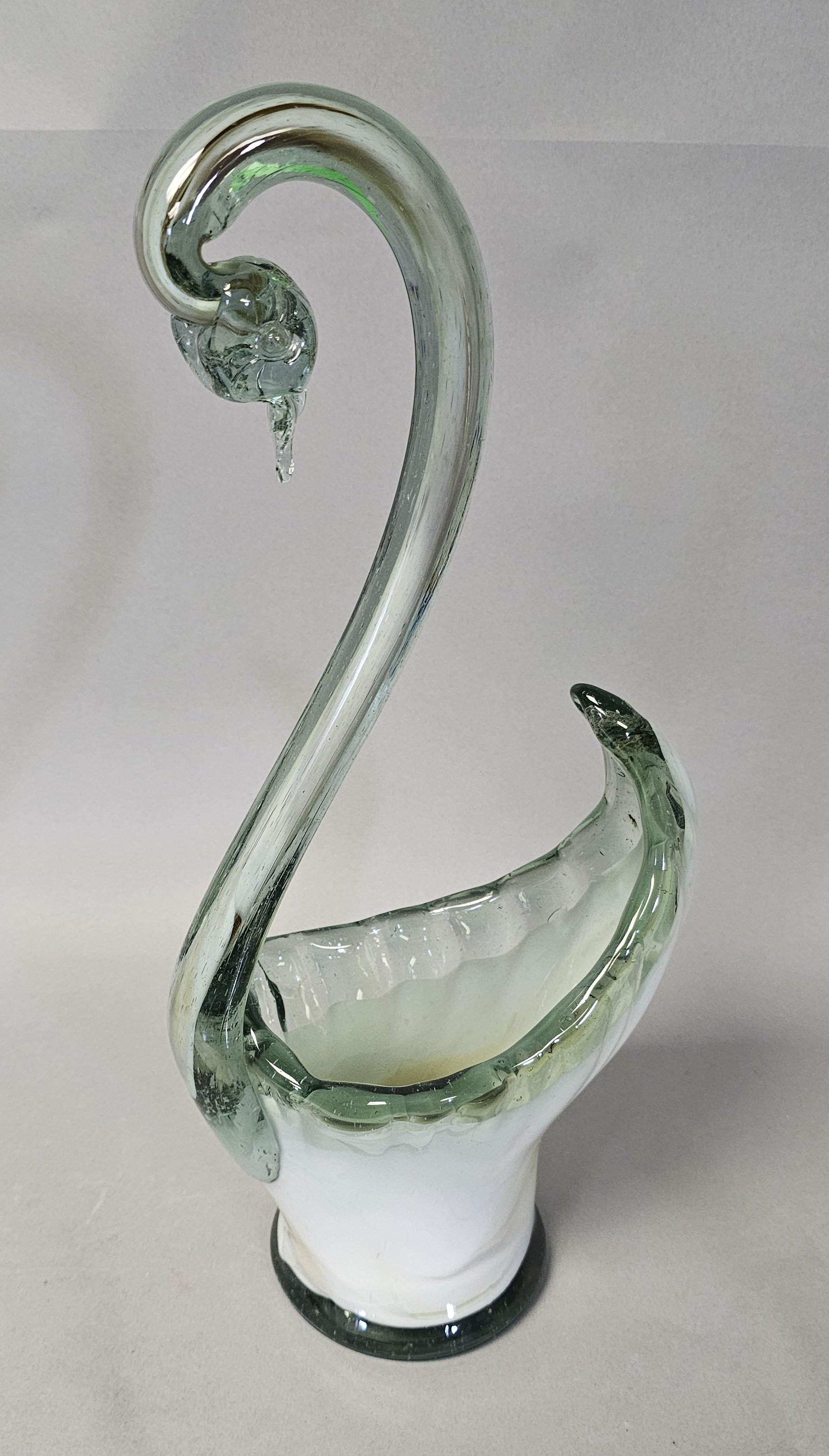 Large Murano Style Glass Swan