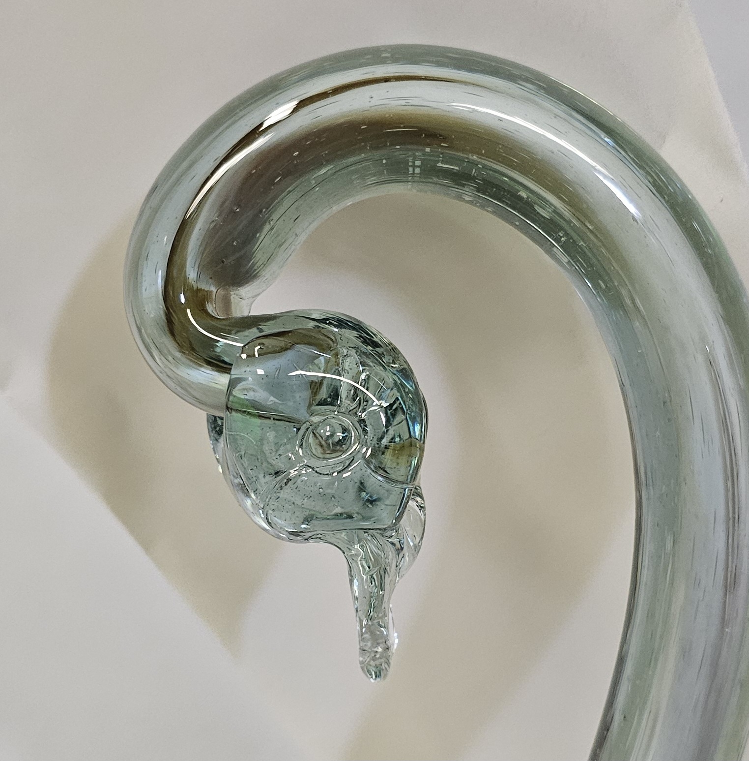 Large Murano Style Glass Swan