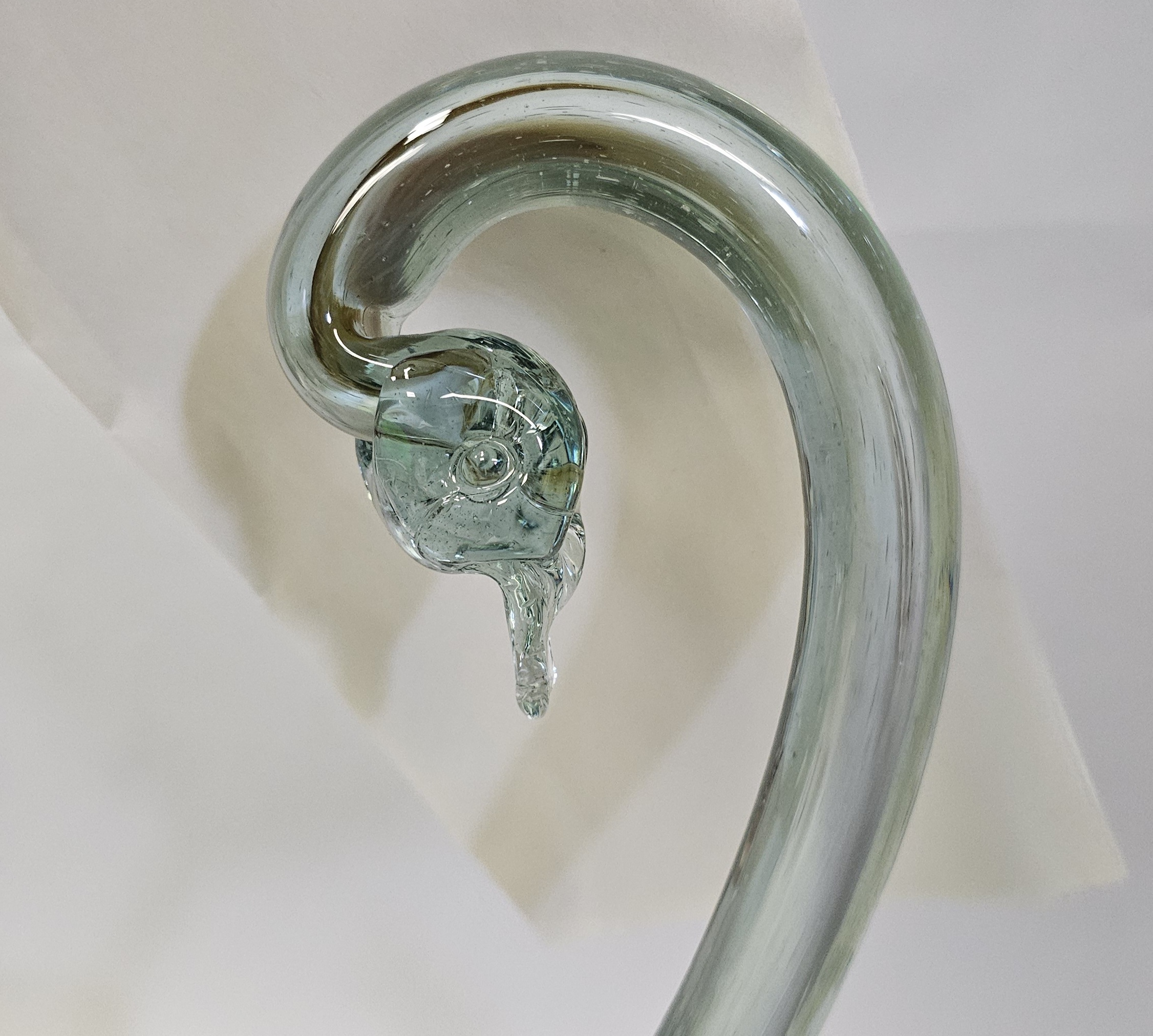 Large Murano Style Glass Swan