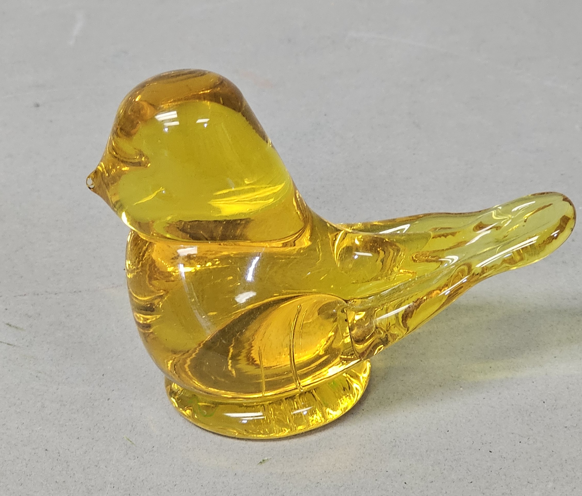 Leo Ward Titan Art Glass Golden Canary Bird