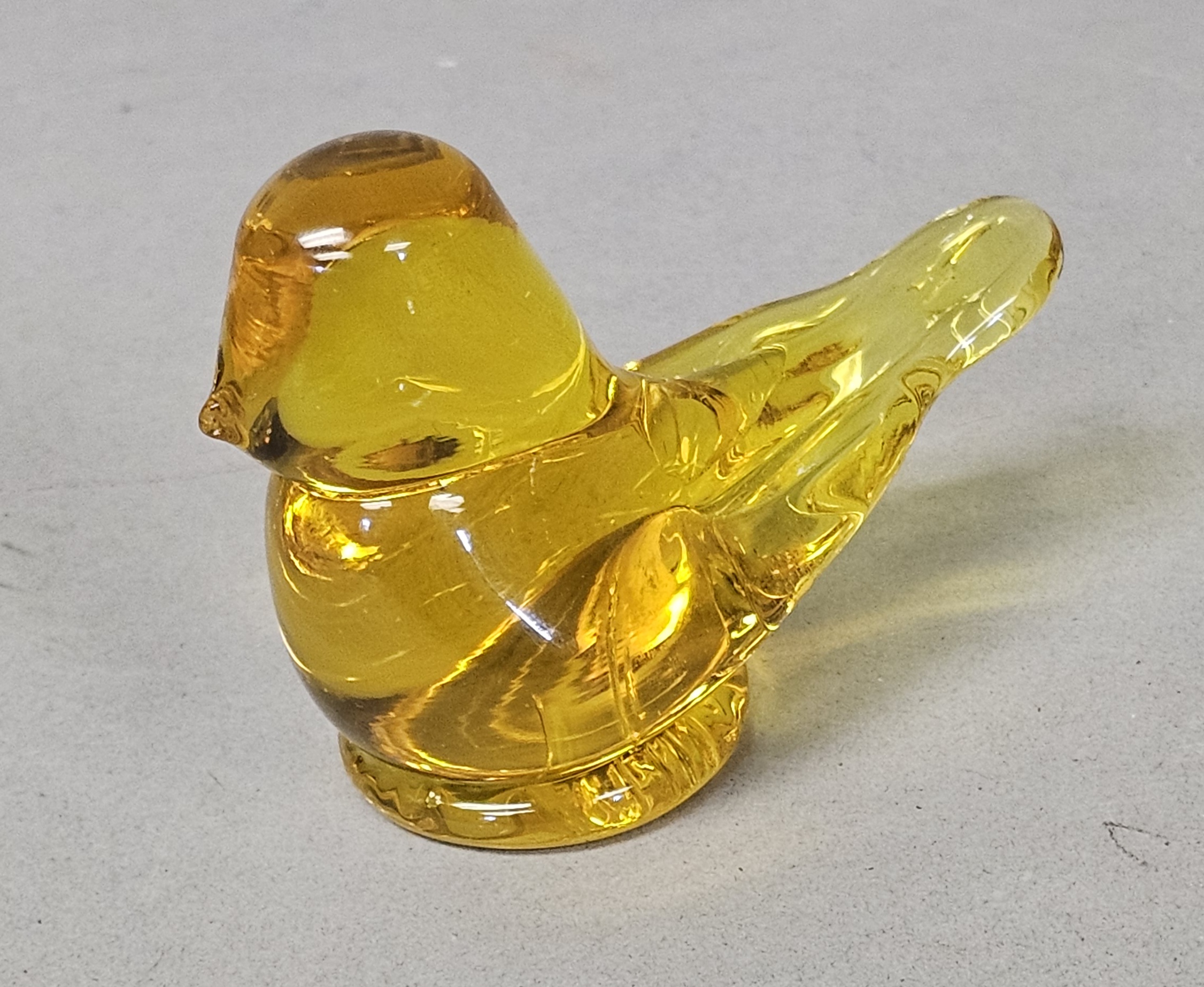 Leo Ward Titan Art Glass Golden Canary Bird