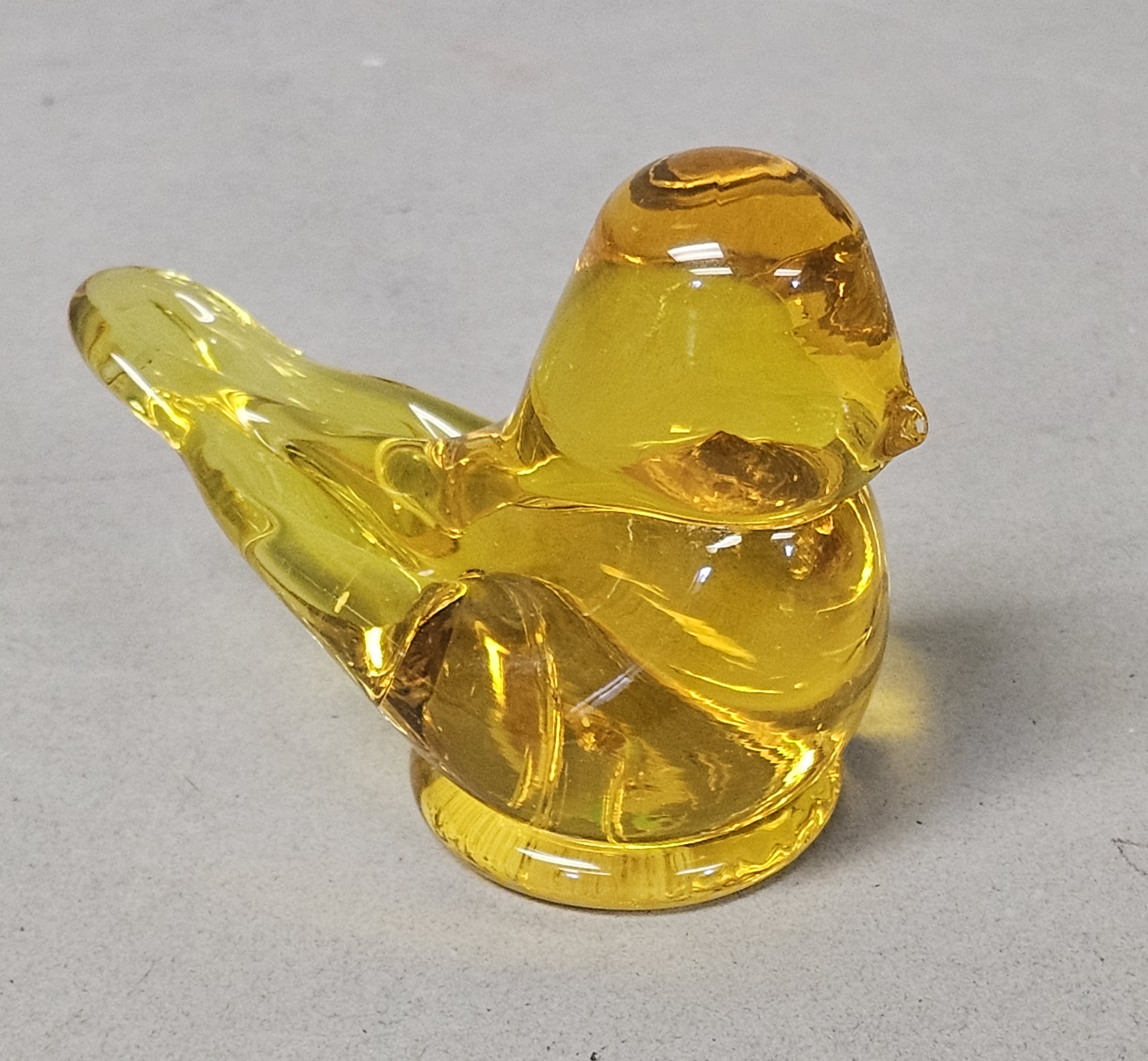 Leo Ward Titan Art Glass Golden Canary Bird
