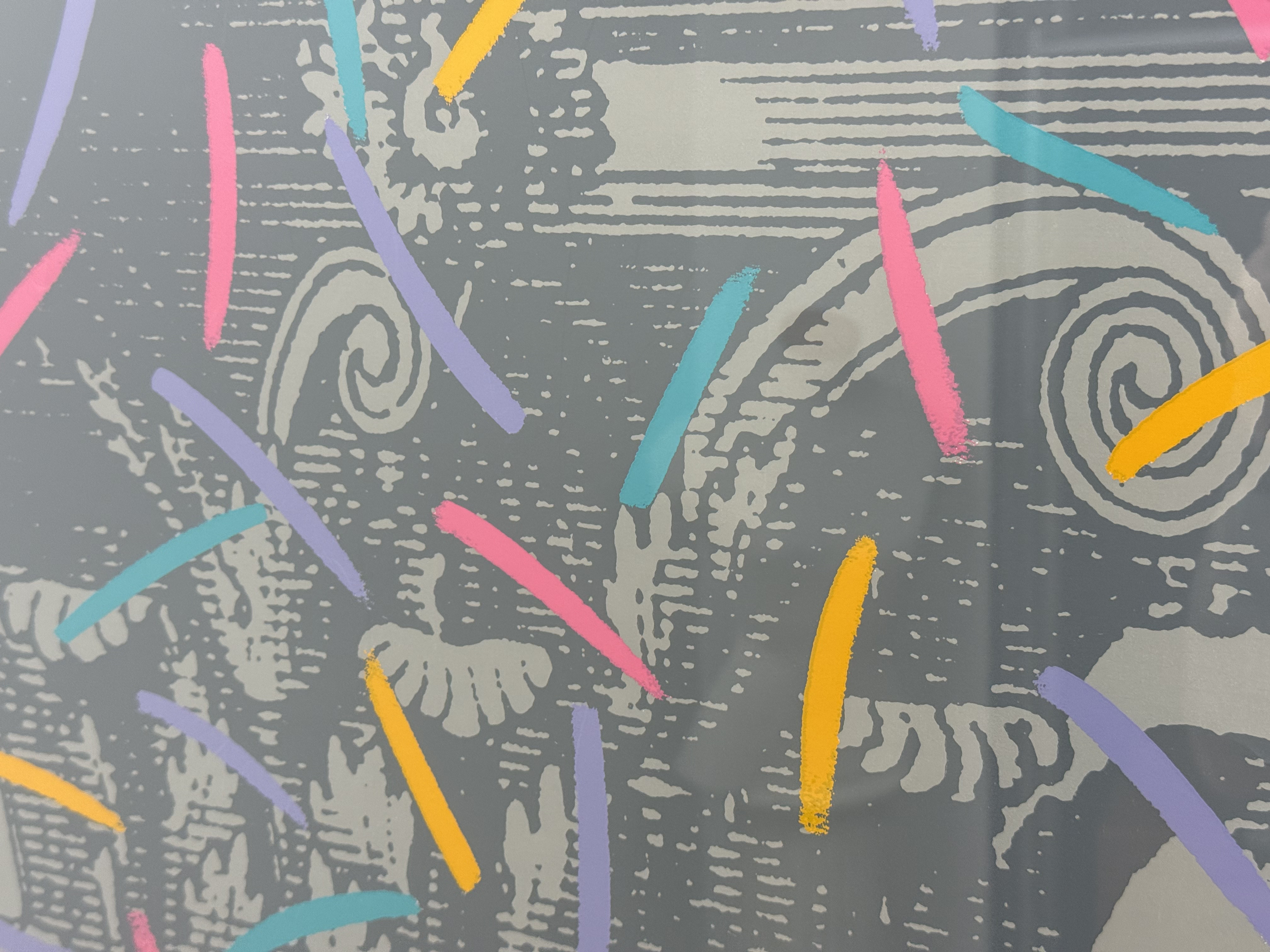 Postmodern Architectural Column Capital Screenprint