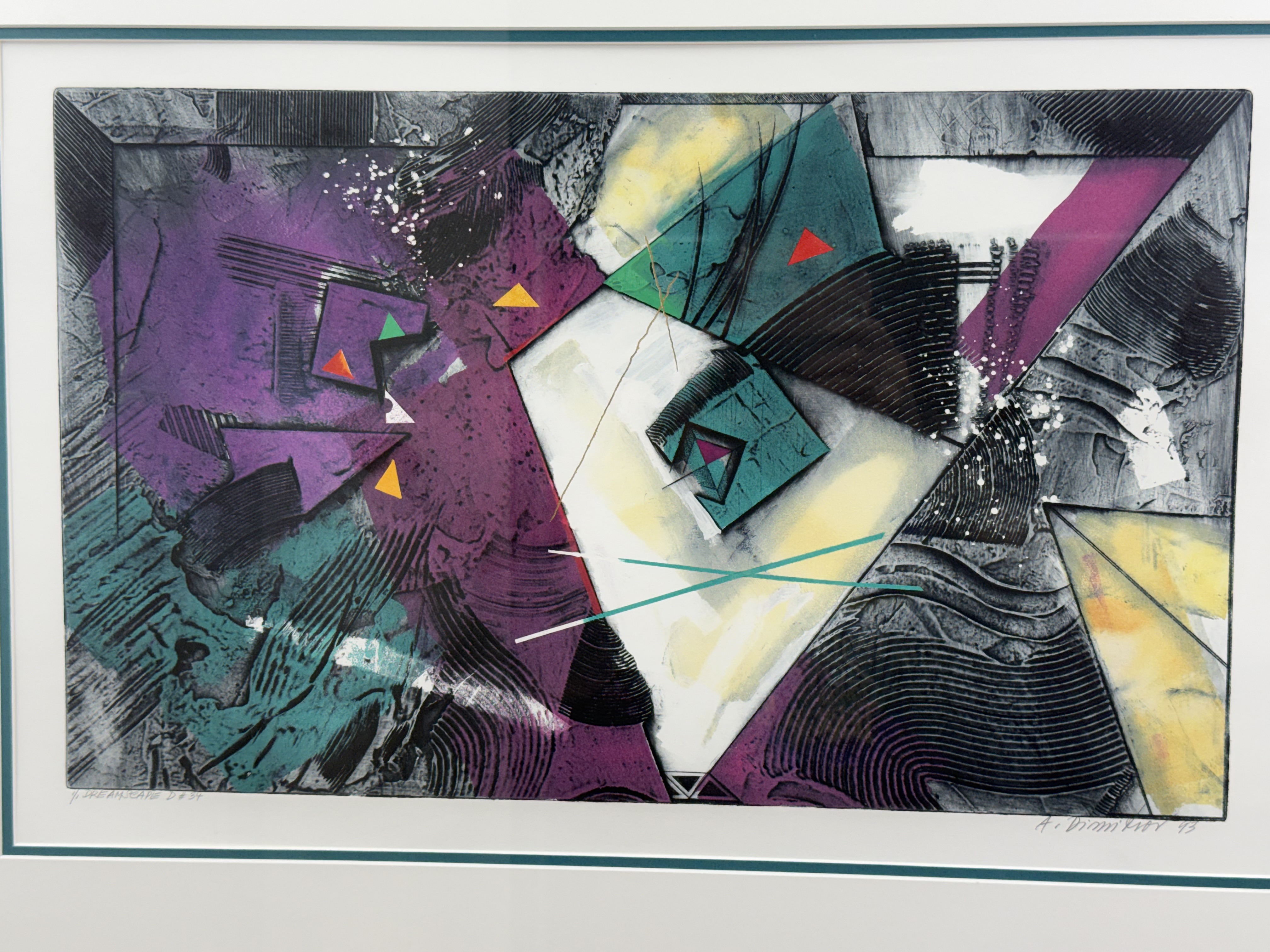 Dimitrov Dreamscape D # 34 Abstract Signed