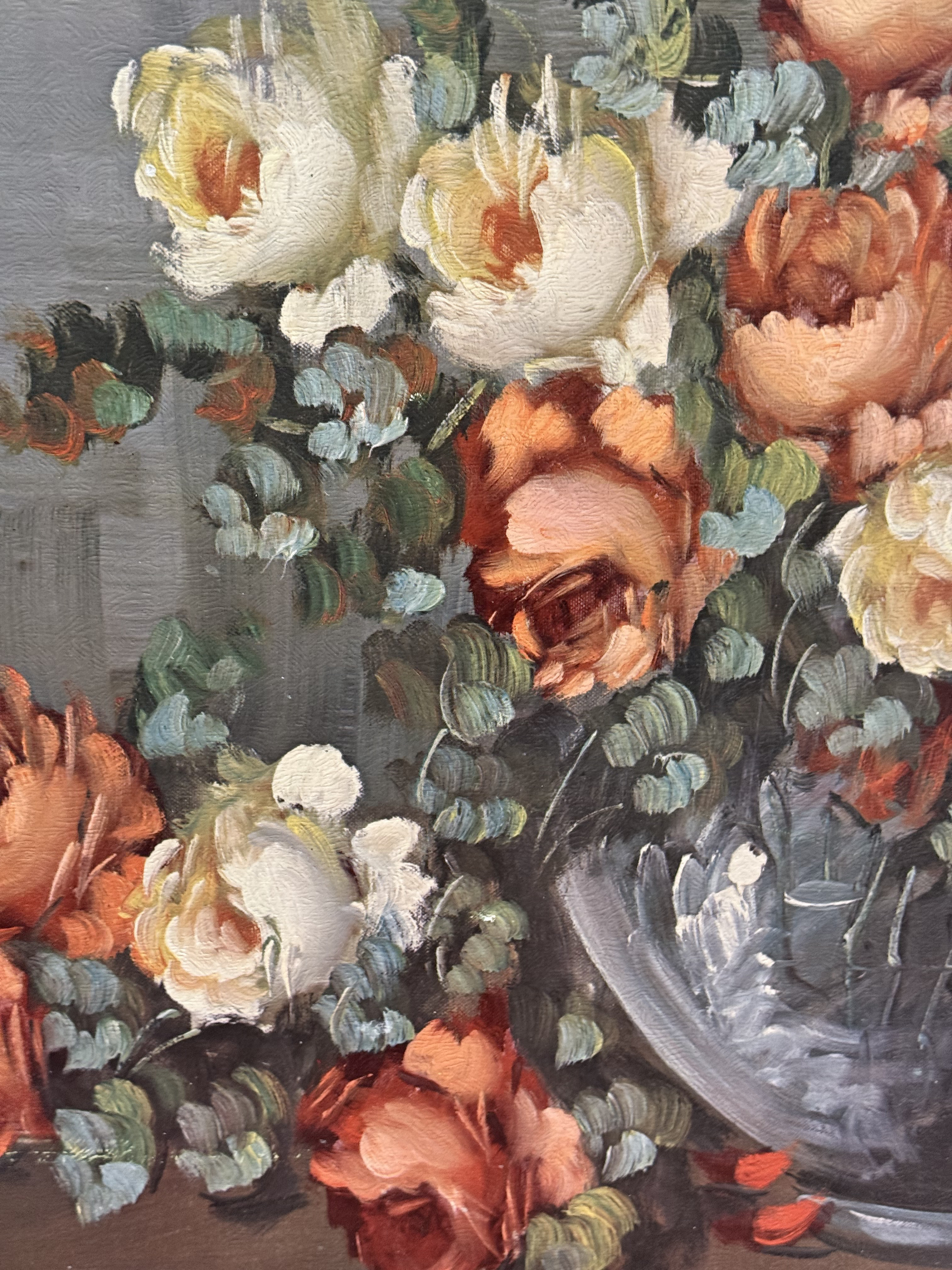 Smith, Large Floral Still Life Oil