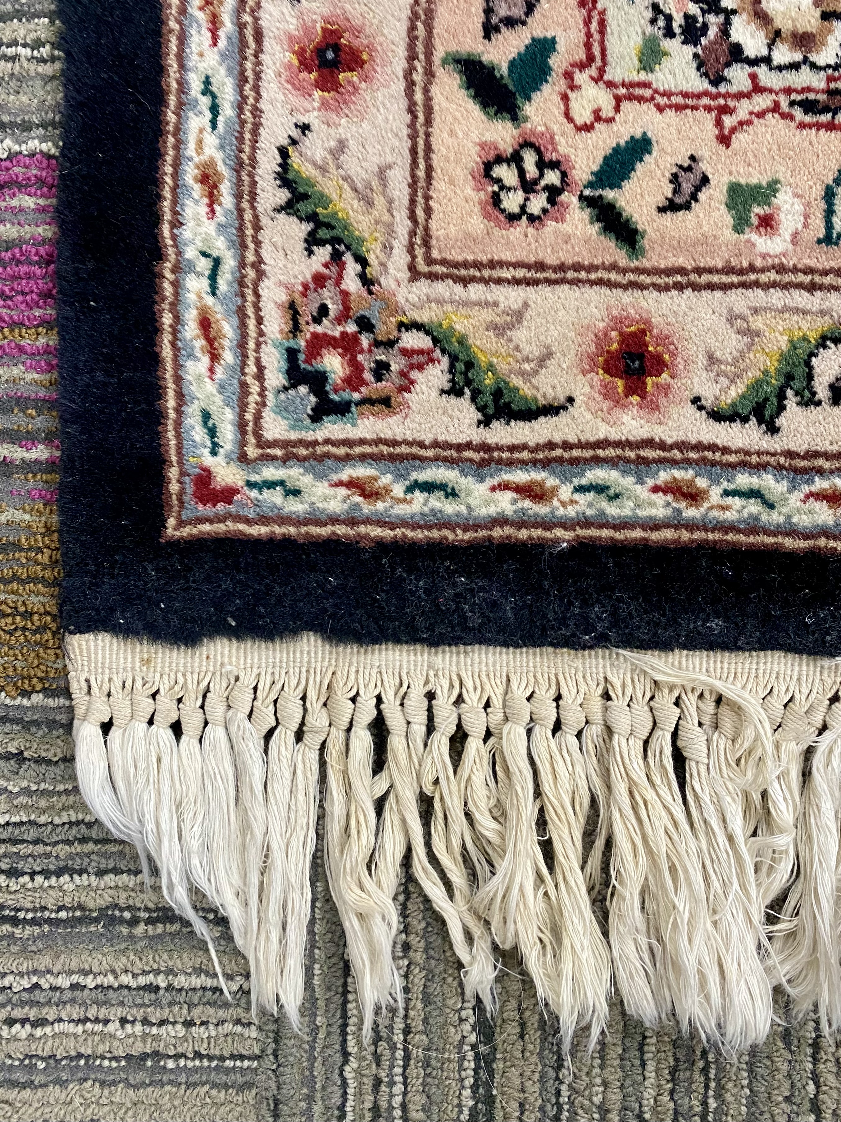 Hand-Knotted Classic Persian Medallion Wool Rug
