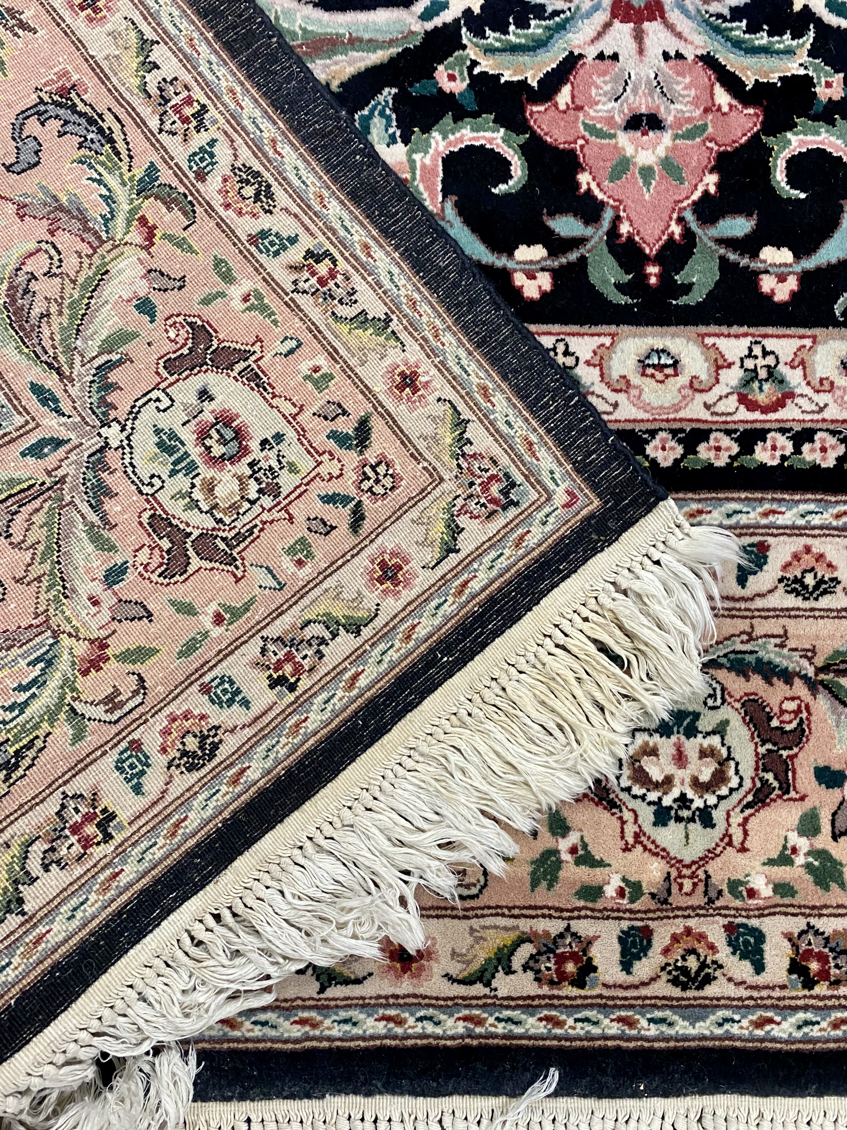 Hand-Knotted Classic Persian Medallion Wool Rug