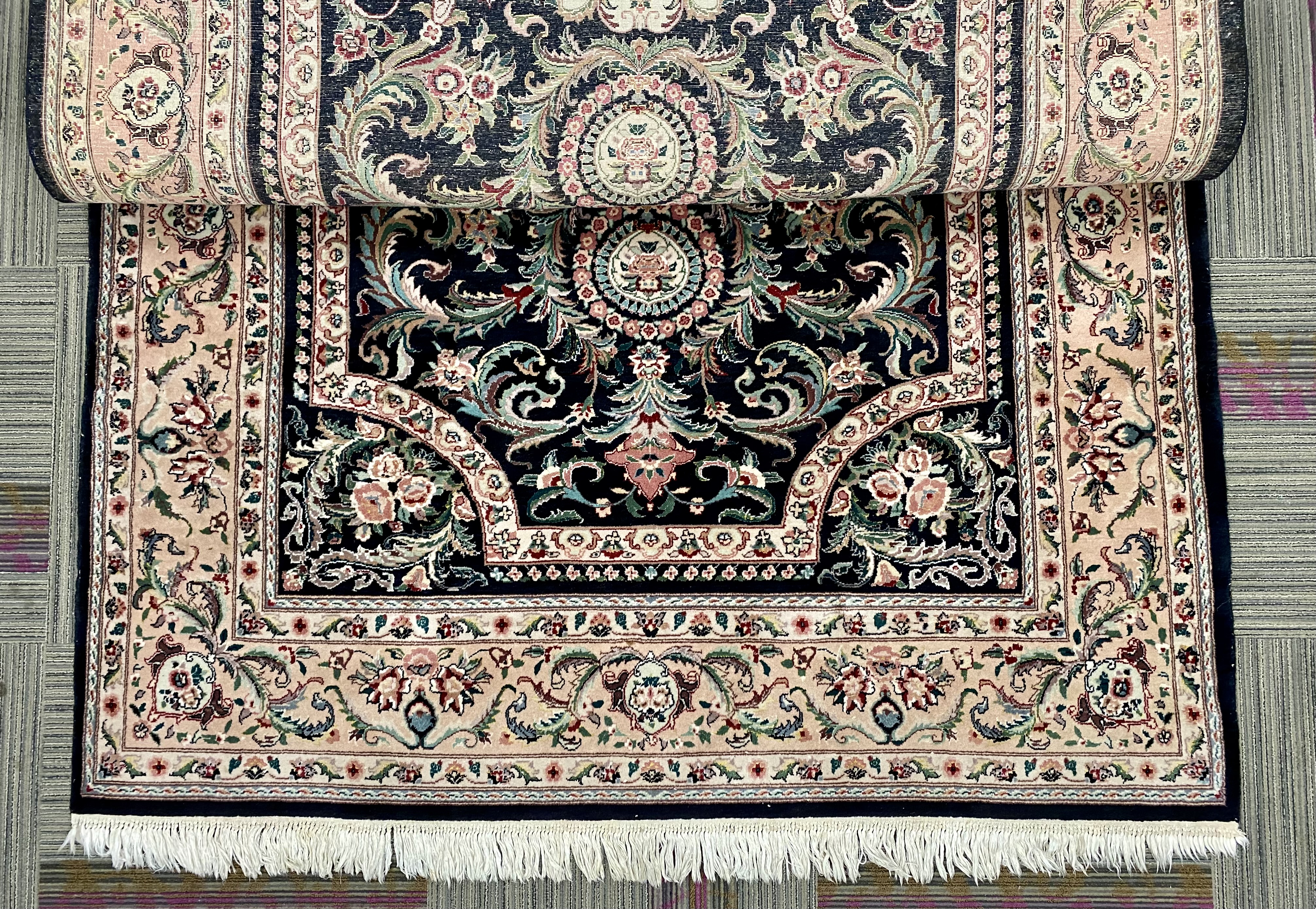Hand-Knotted Classic Persian Medallion Wool Rug