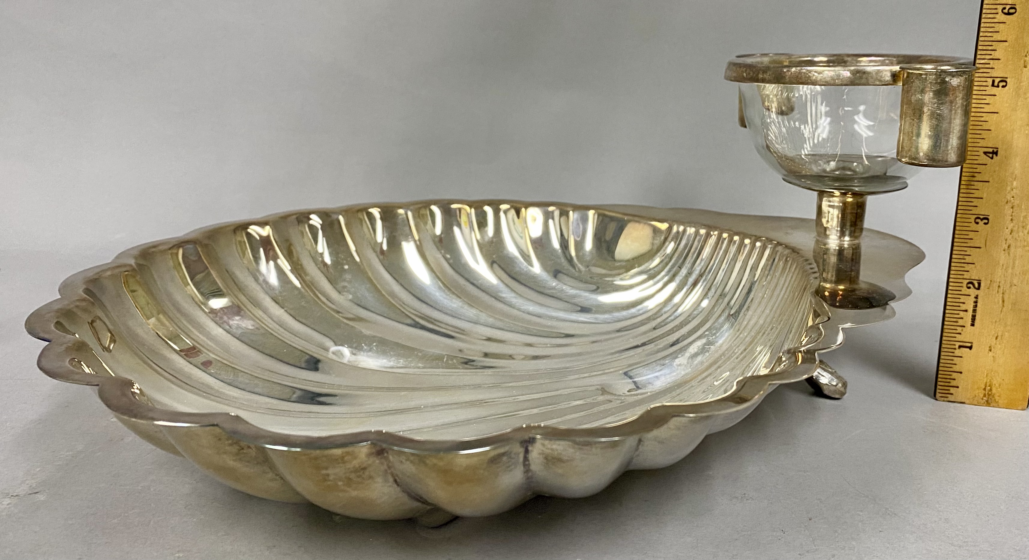 Sheridan Silverplated Shell Seafood Server