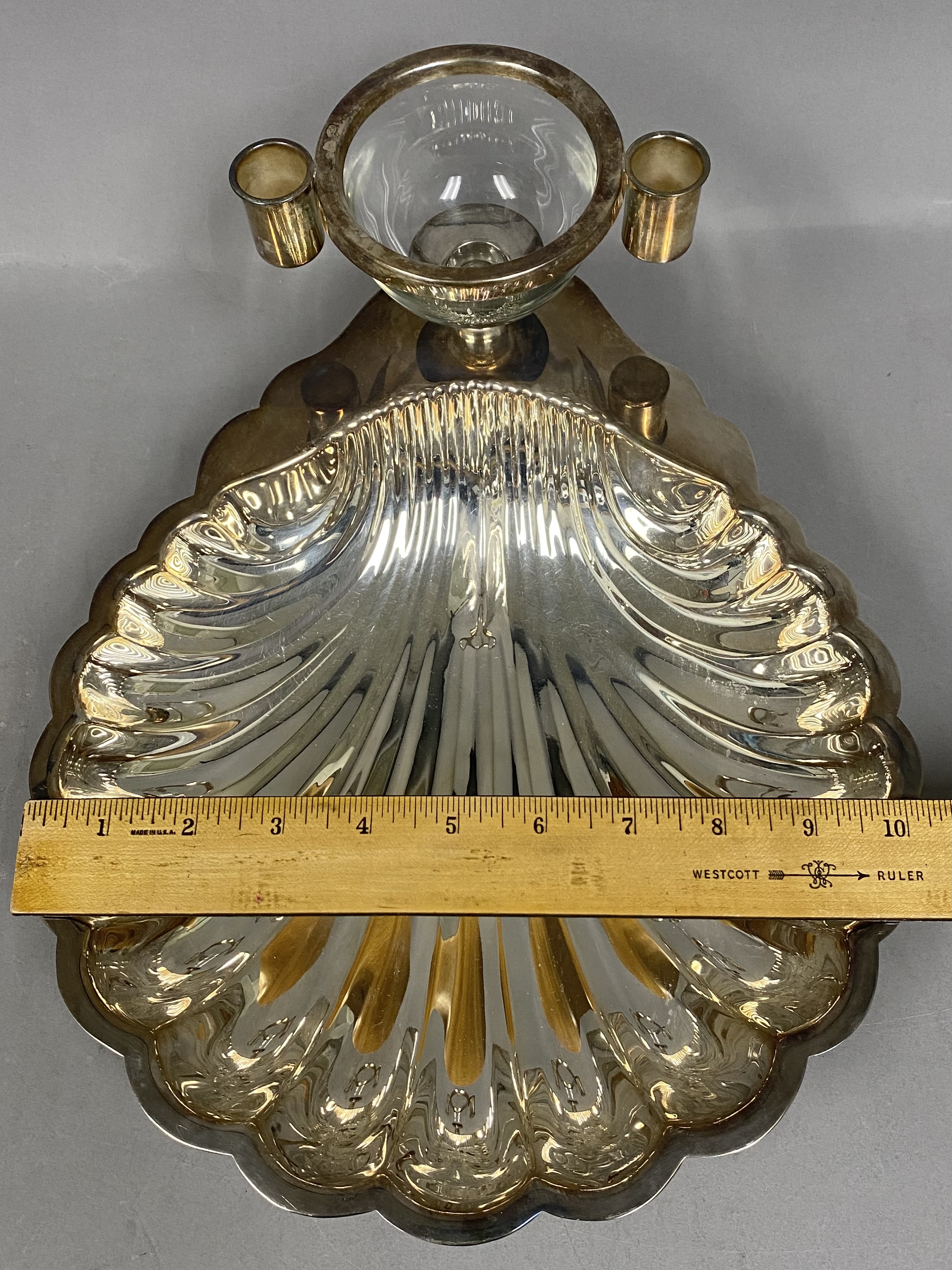 Sheridan Silverplated Shell Seafood Server