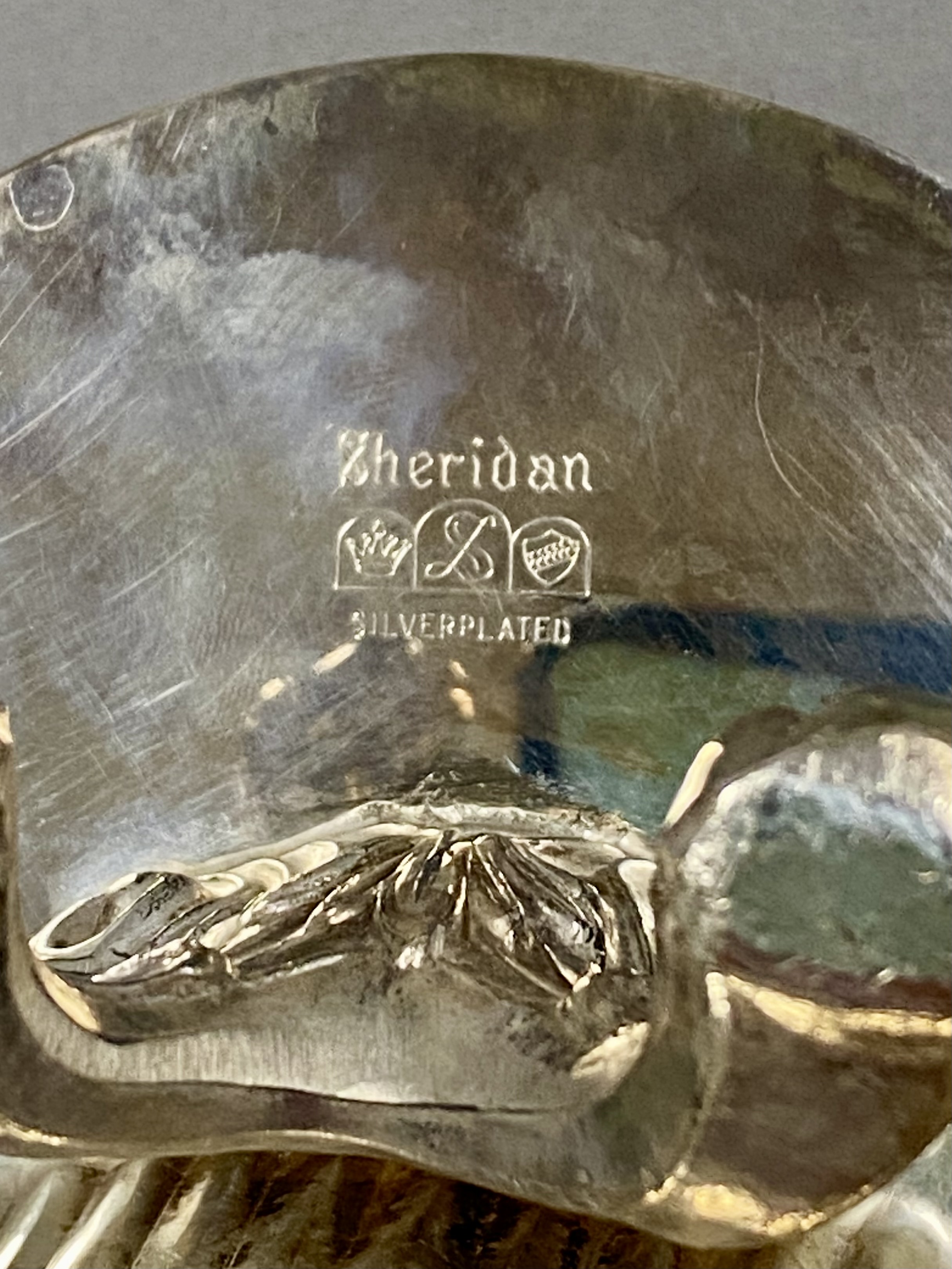 Sheridan Silverplated Shell Seafood Server