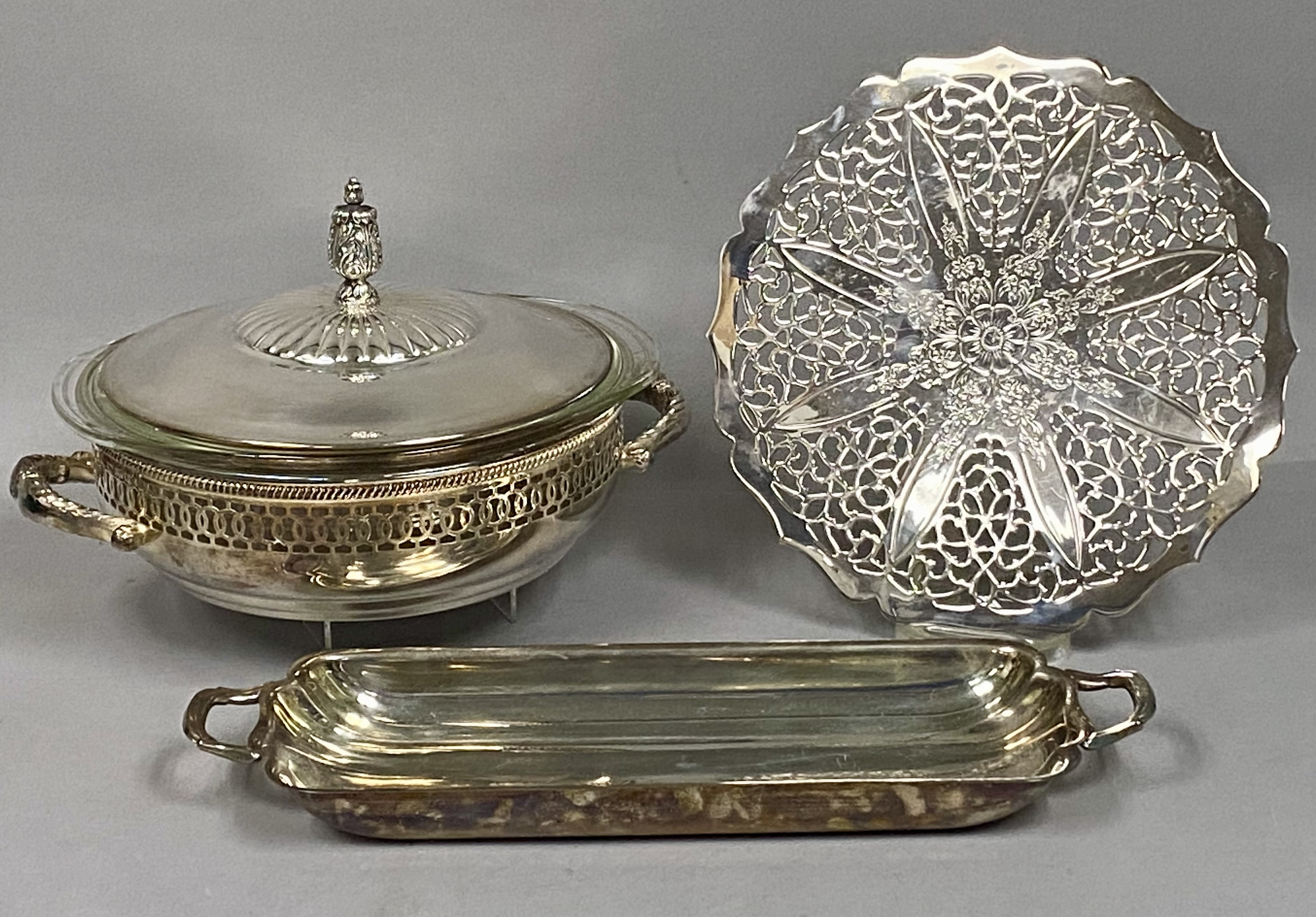 Three Towle Silver-Plated Serving Pieces