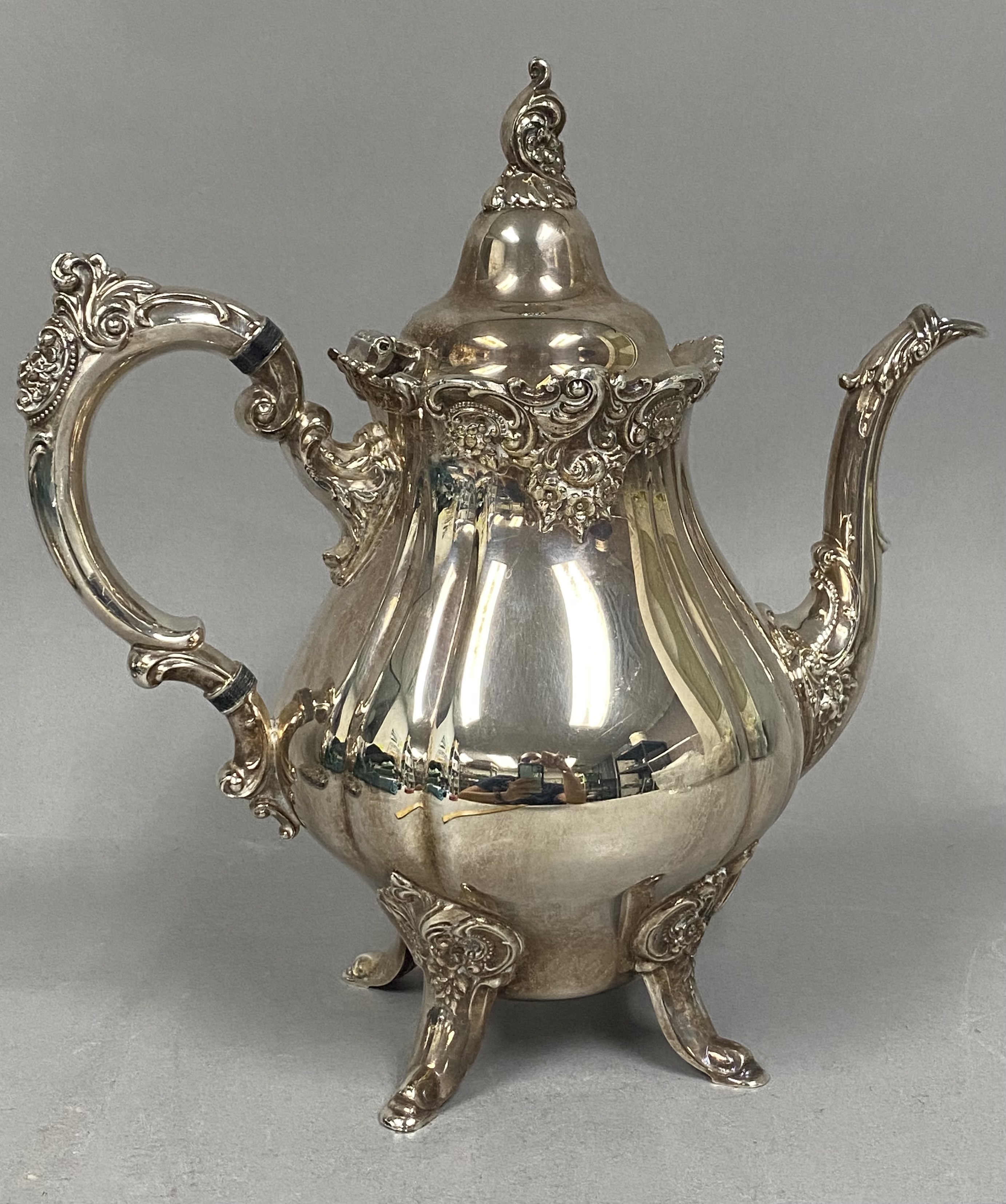Wallace Baroque Silverplate Coffee Pot