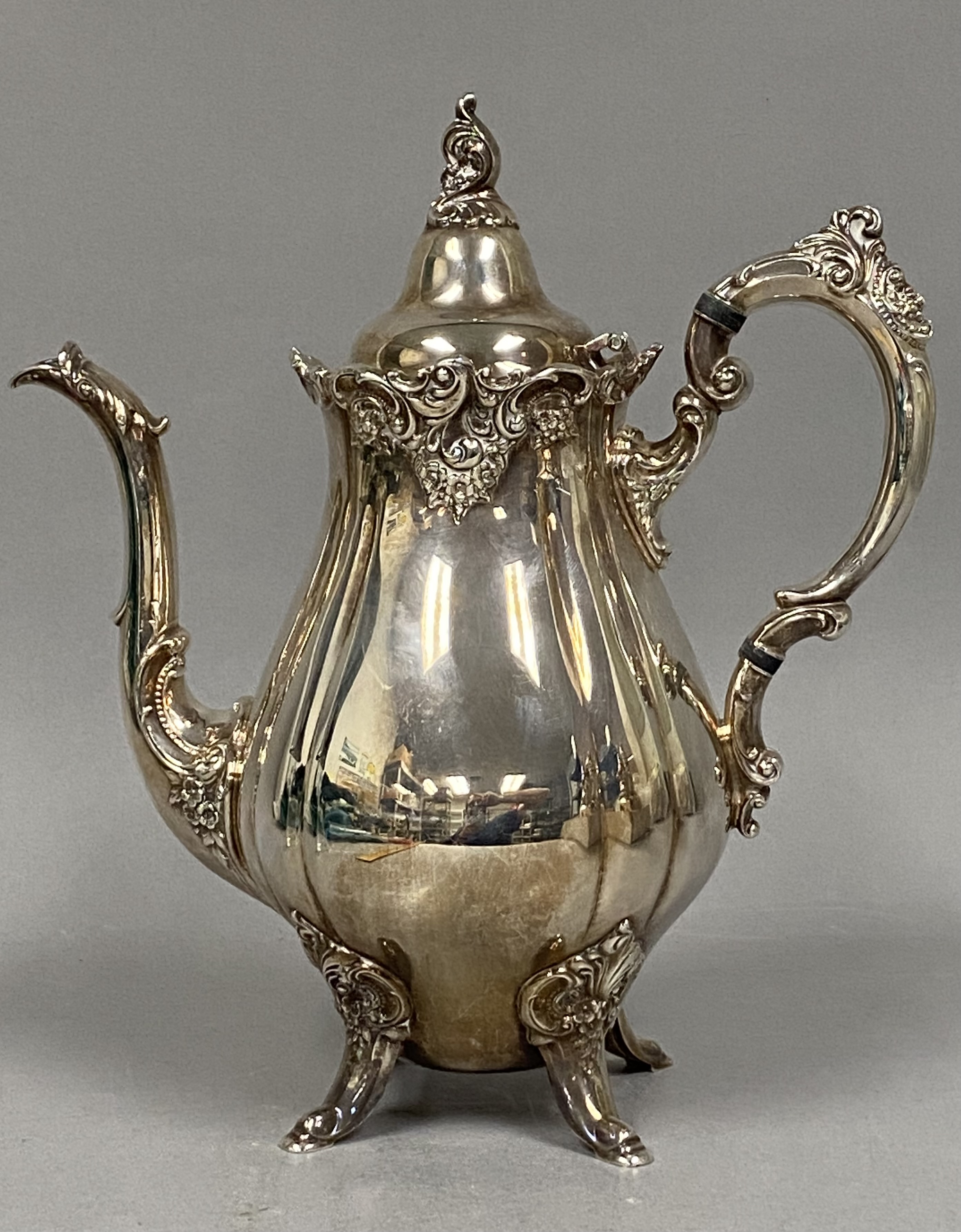 Wallace Baroque Silverplate Coffee Pot