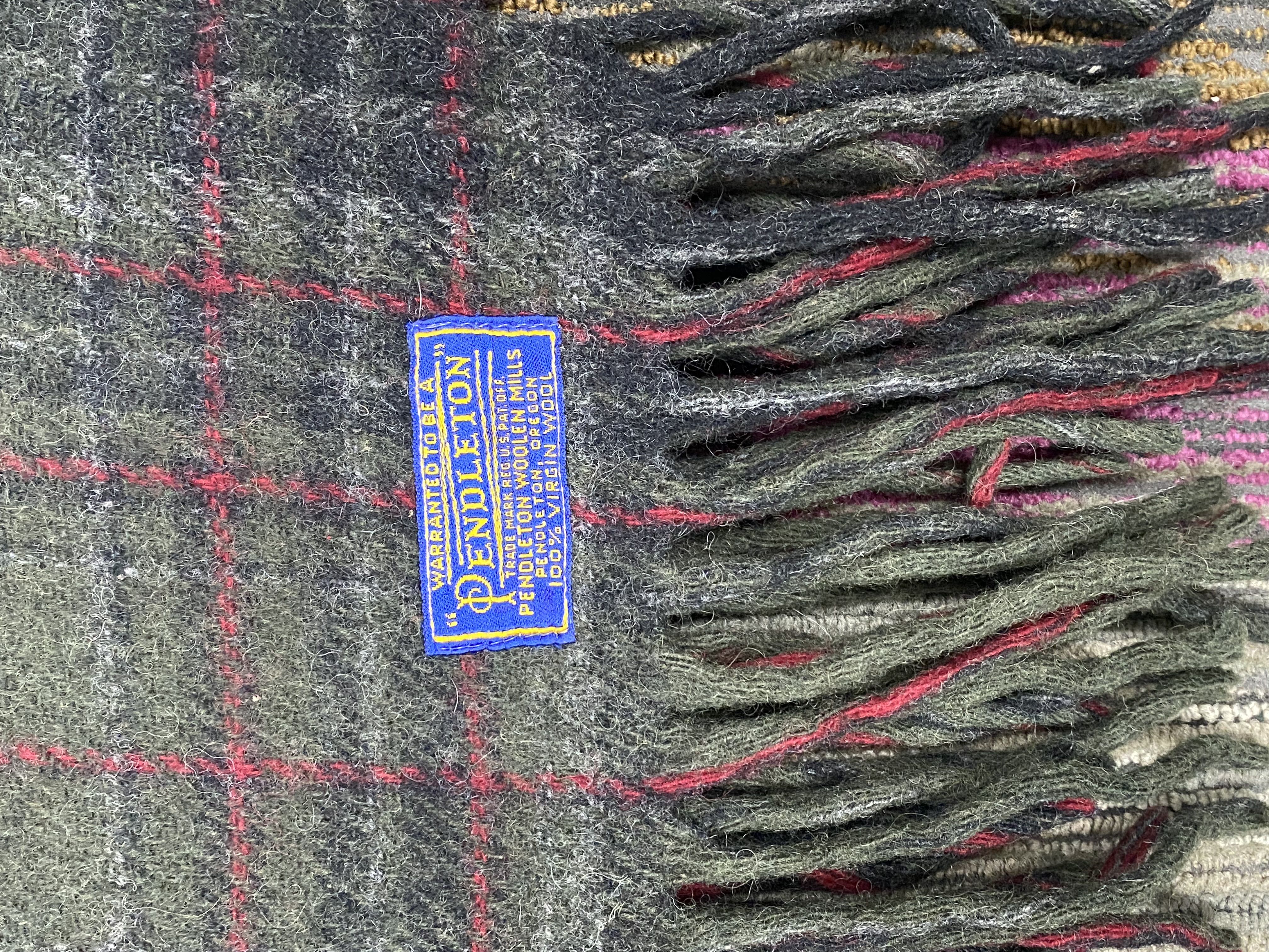 Pendleton Plaid Virgin Wool Throw