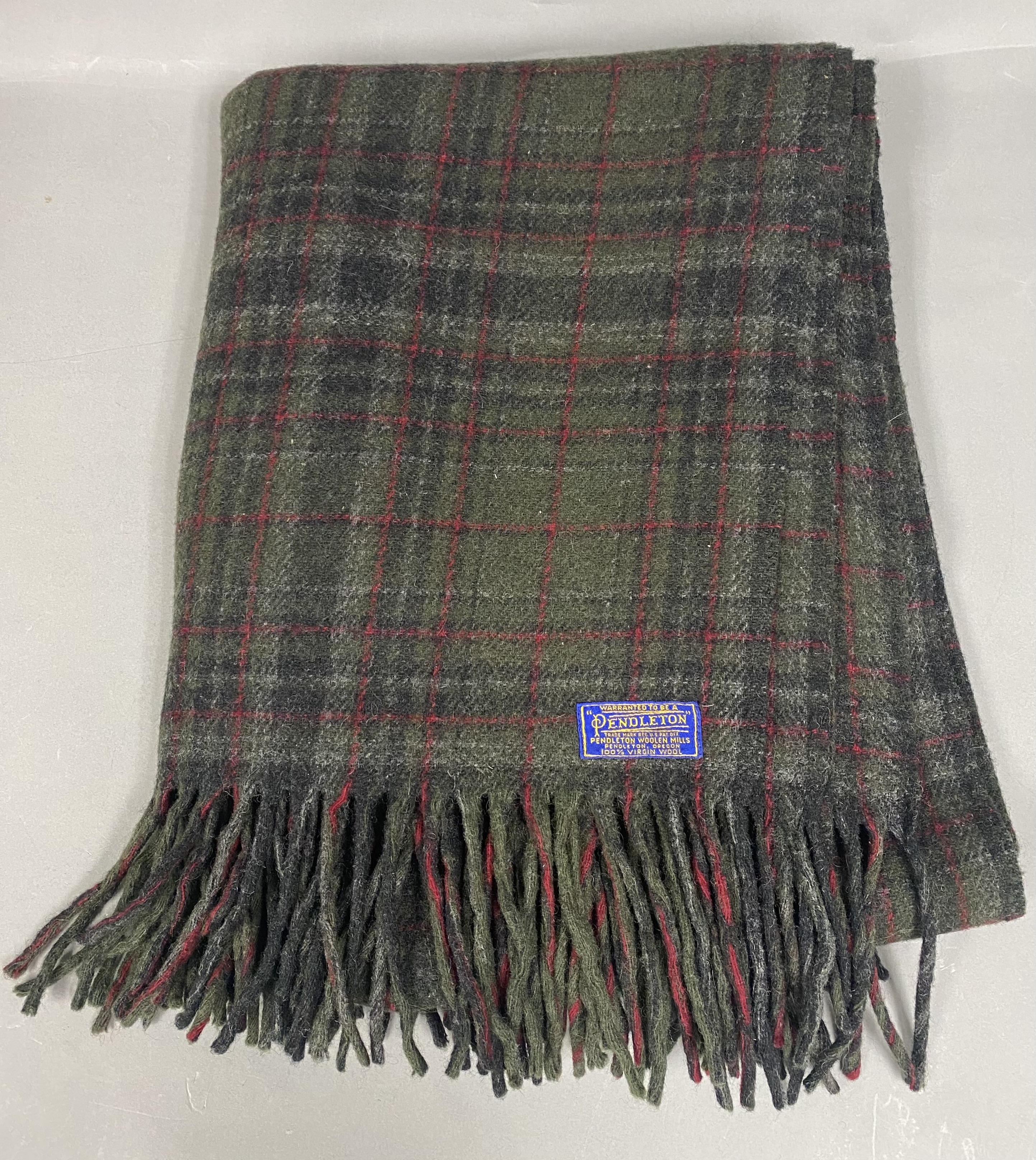 Pendleton Plaid Virgin Wool Throw