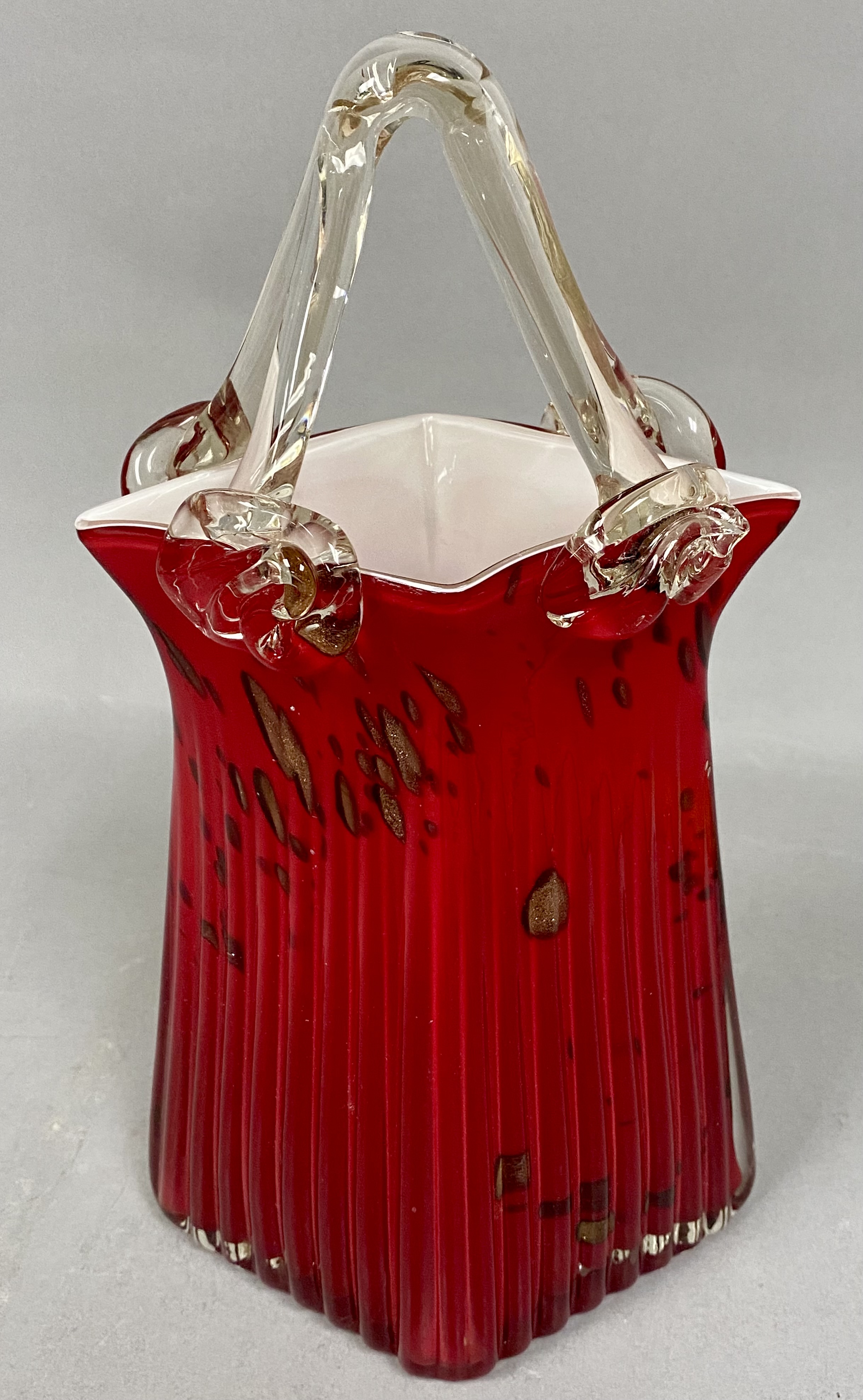 Ruby Red Aventurine Glass Purse