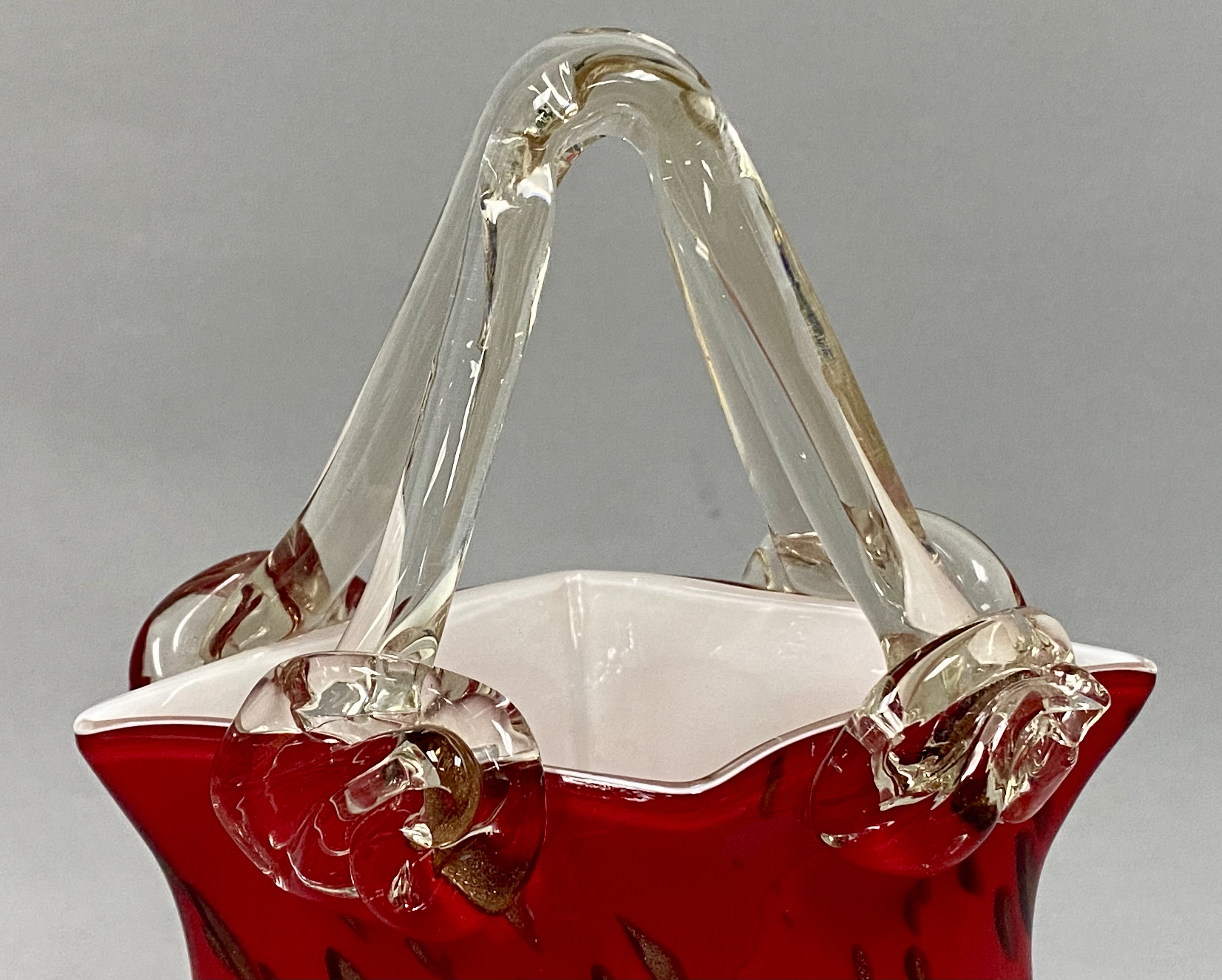 Ruby Red Aventurine Glass Purse