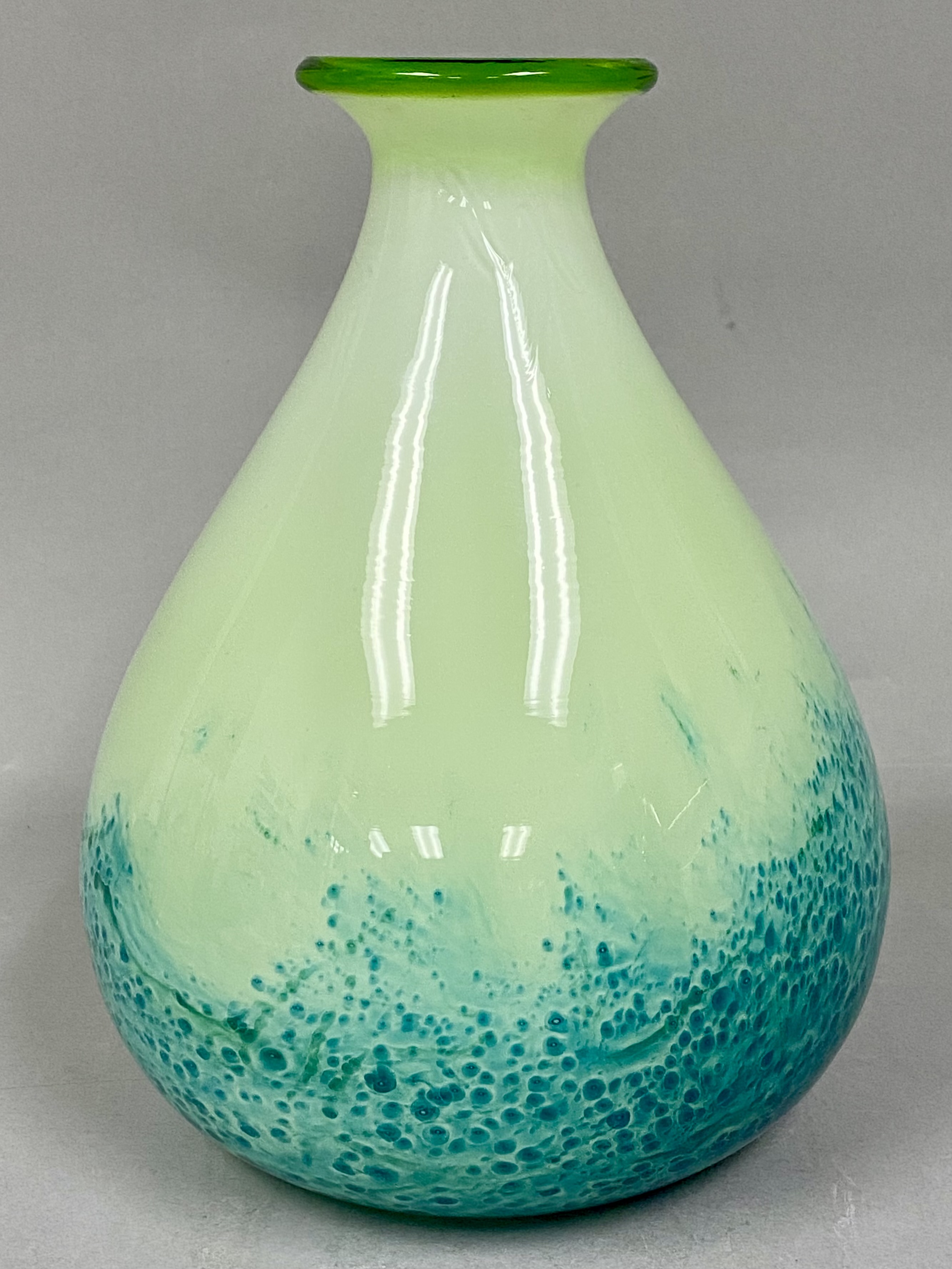 Large Mottled Glass Vase
