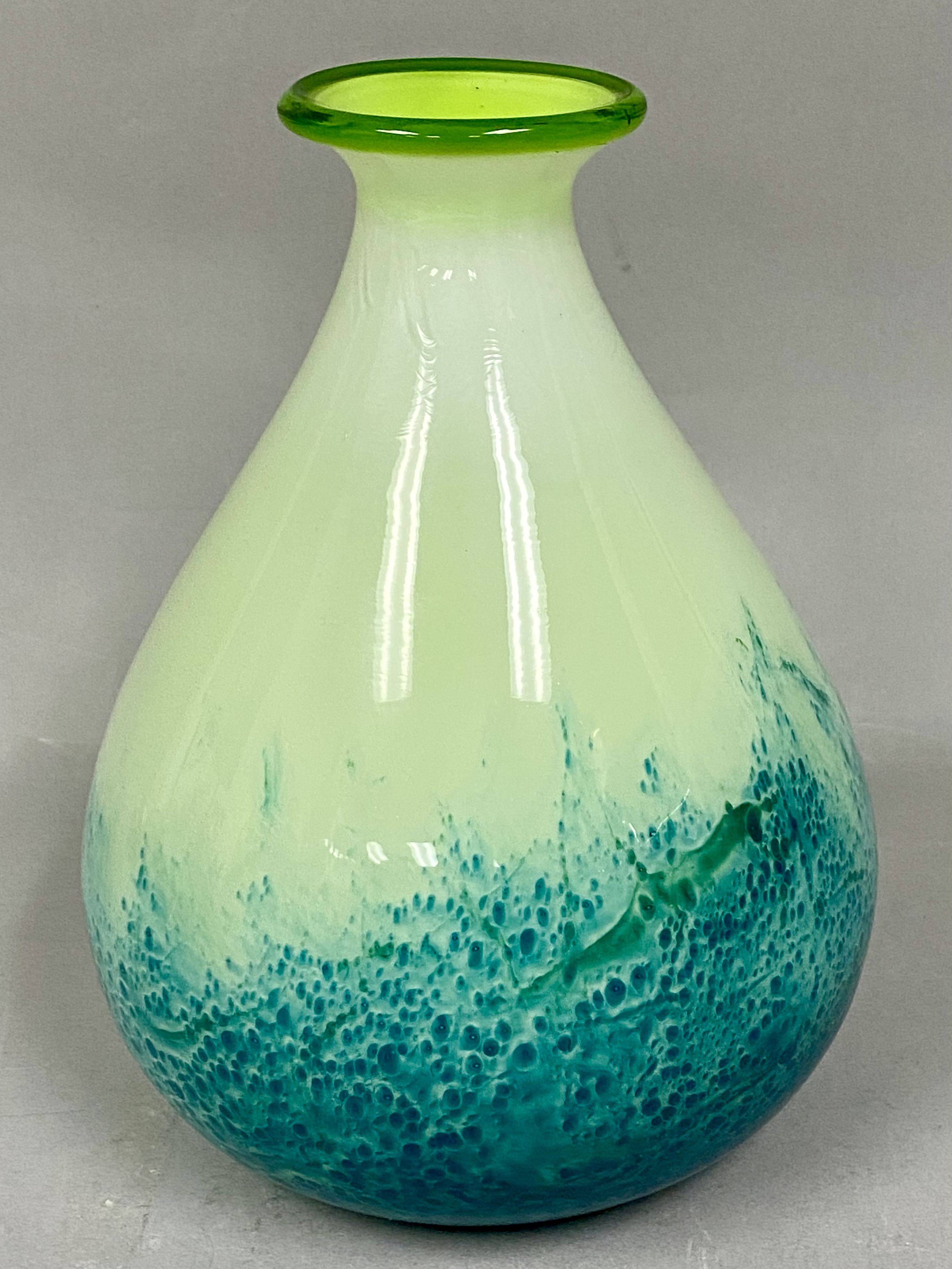 Large Mottled Glass Vase