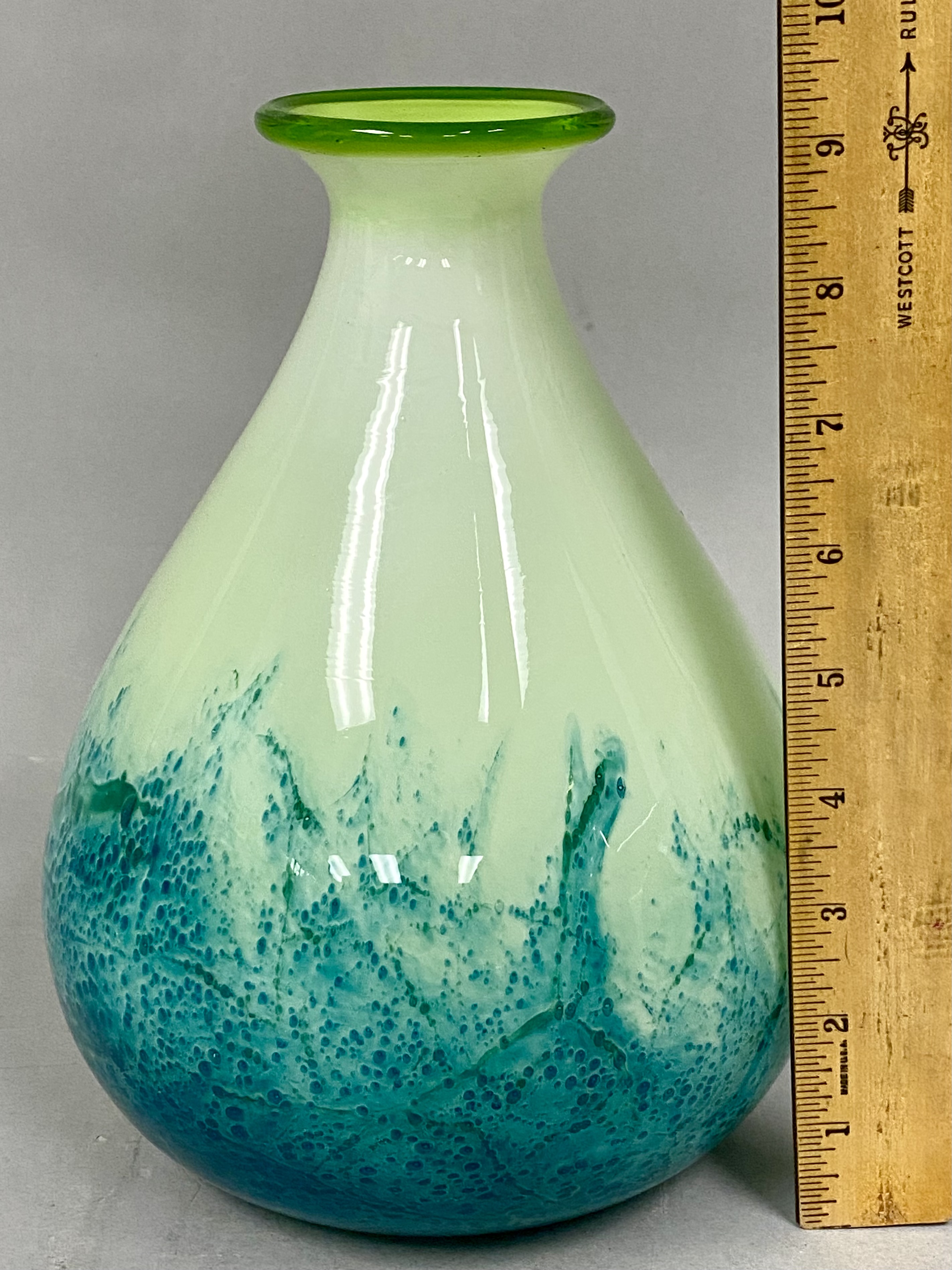 Large Mottled Glass Vase