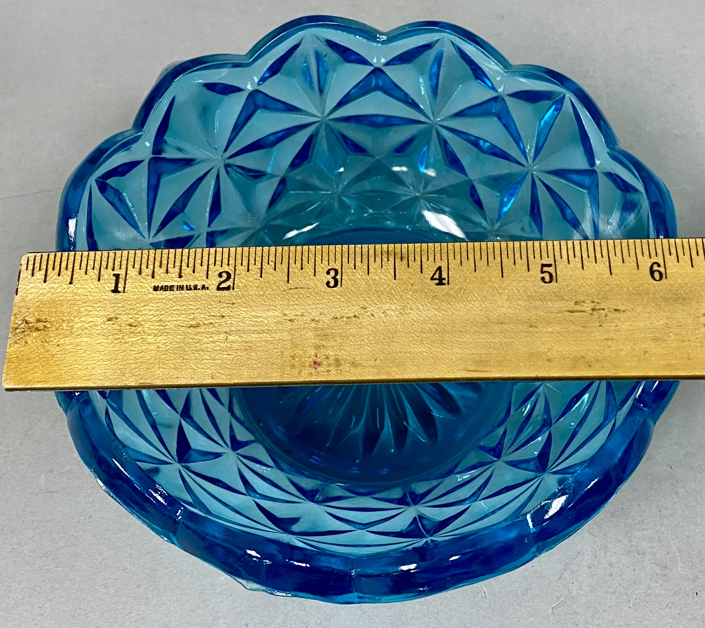 Indiana Glass Monticello Aqua Bowl